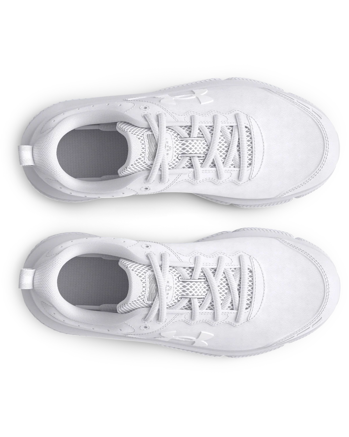 Boys' Grade School UA Assert 10 Uniform Synthetic Running Shoes - Image 4