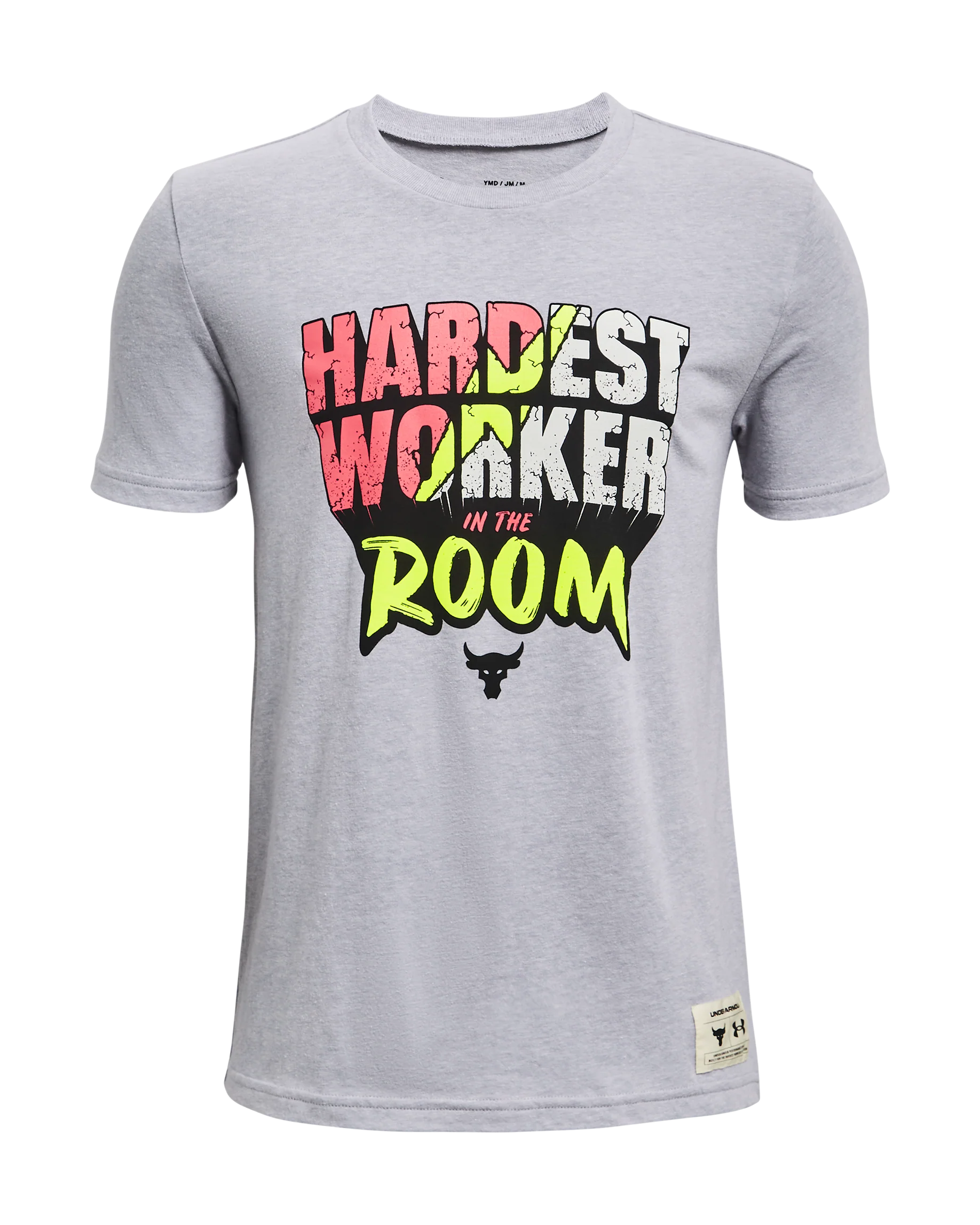 Boys' Project Rock Hardest Worker In The Room Short Sleeve