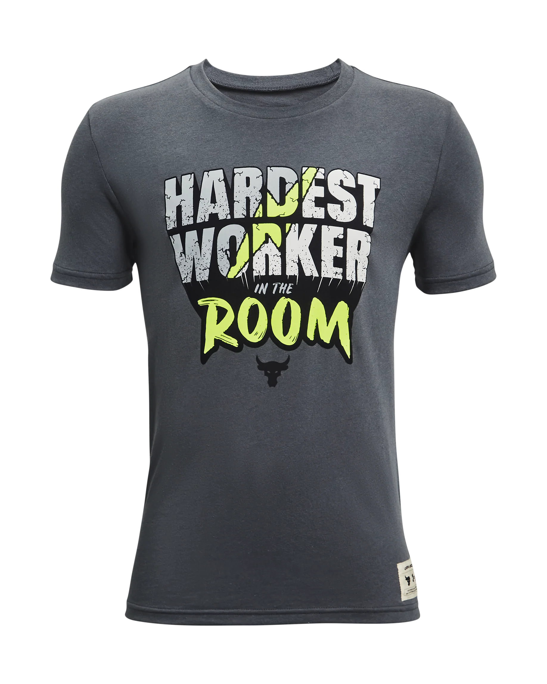 Boys' Project Rock Hardest Worker In The Room Short Sleeve