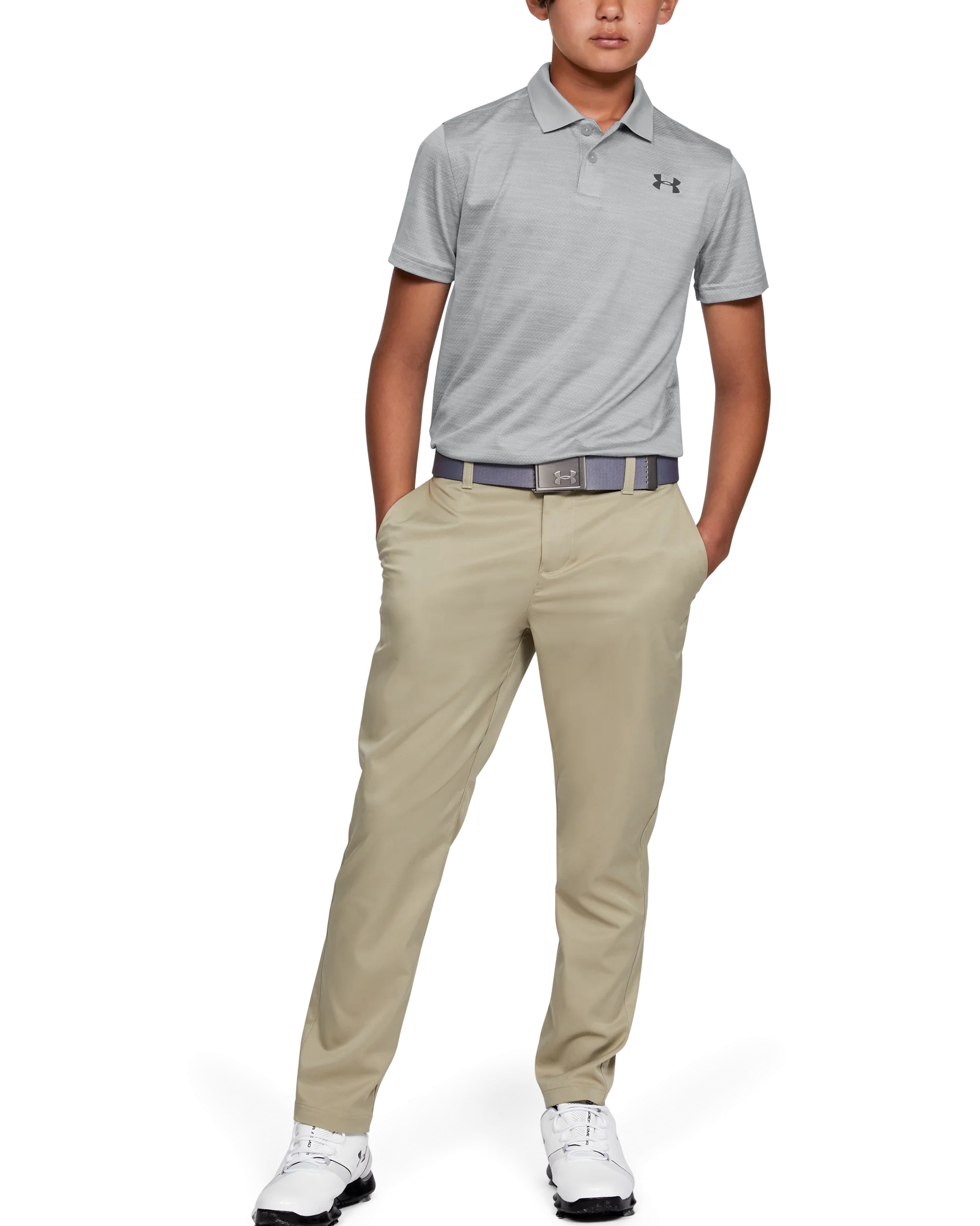 Boys' UA Performance Polo Textured - Image 3