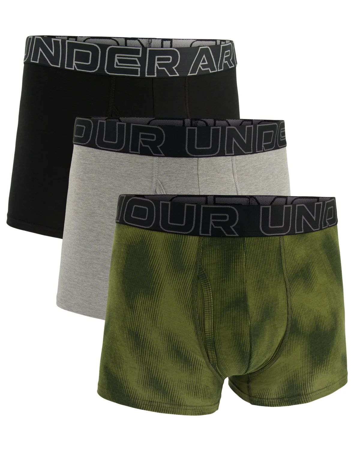 Men's UA Performance Cotton 3" 3-Pack Printed Boxerjock® - Image 2