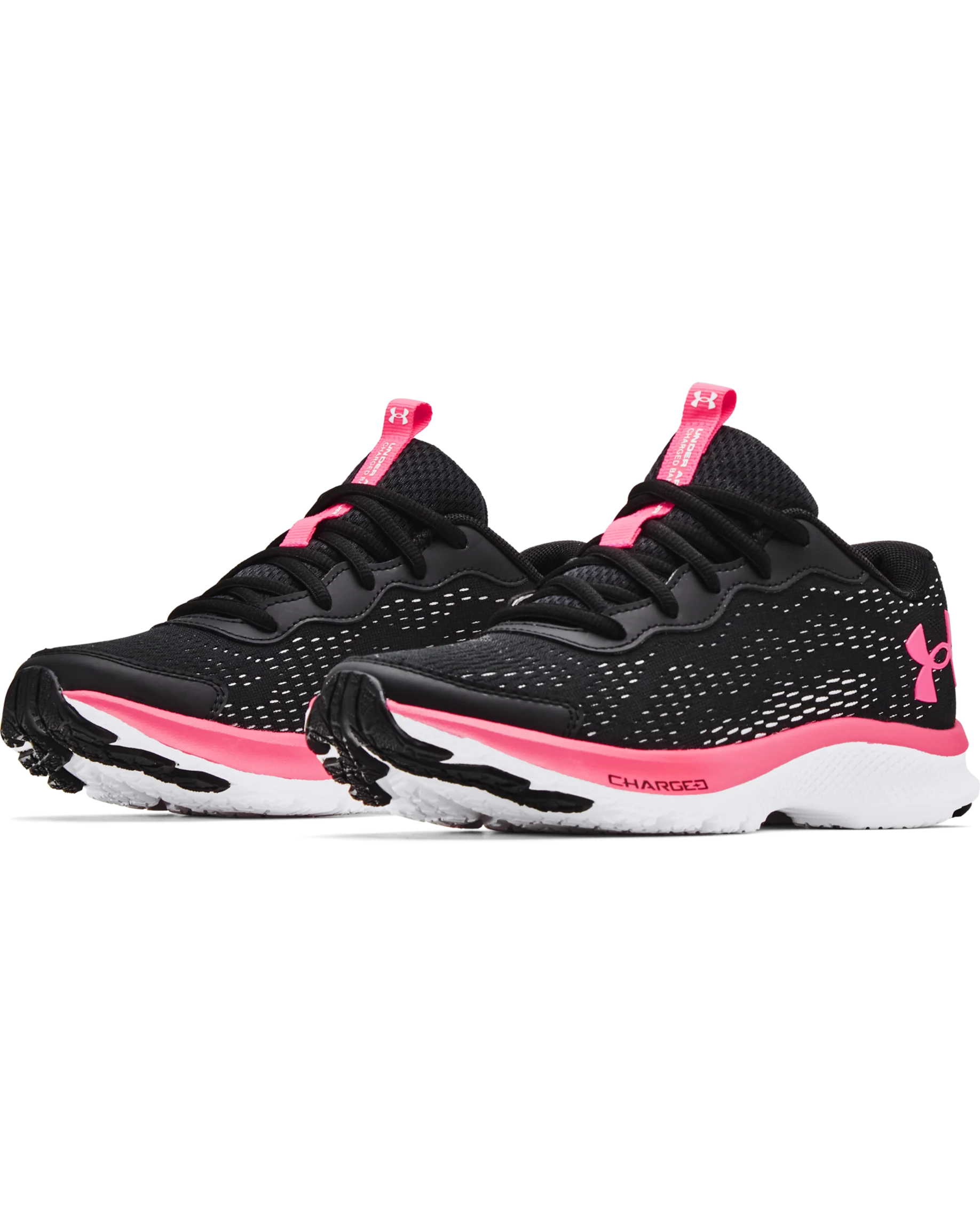 Girls' Grade School UA Charged Bandit 7 Running Shoes - Image 3