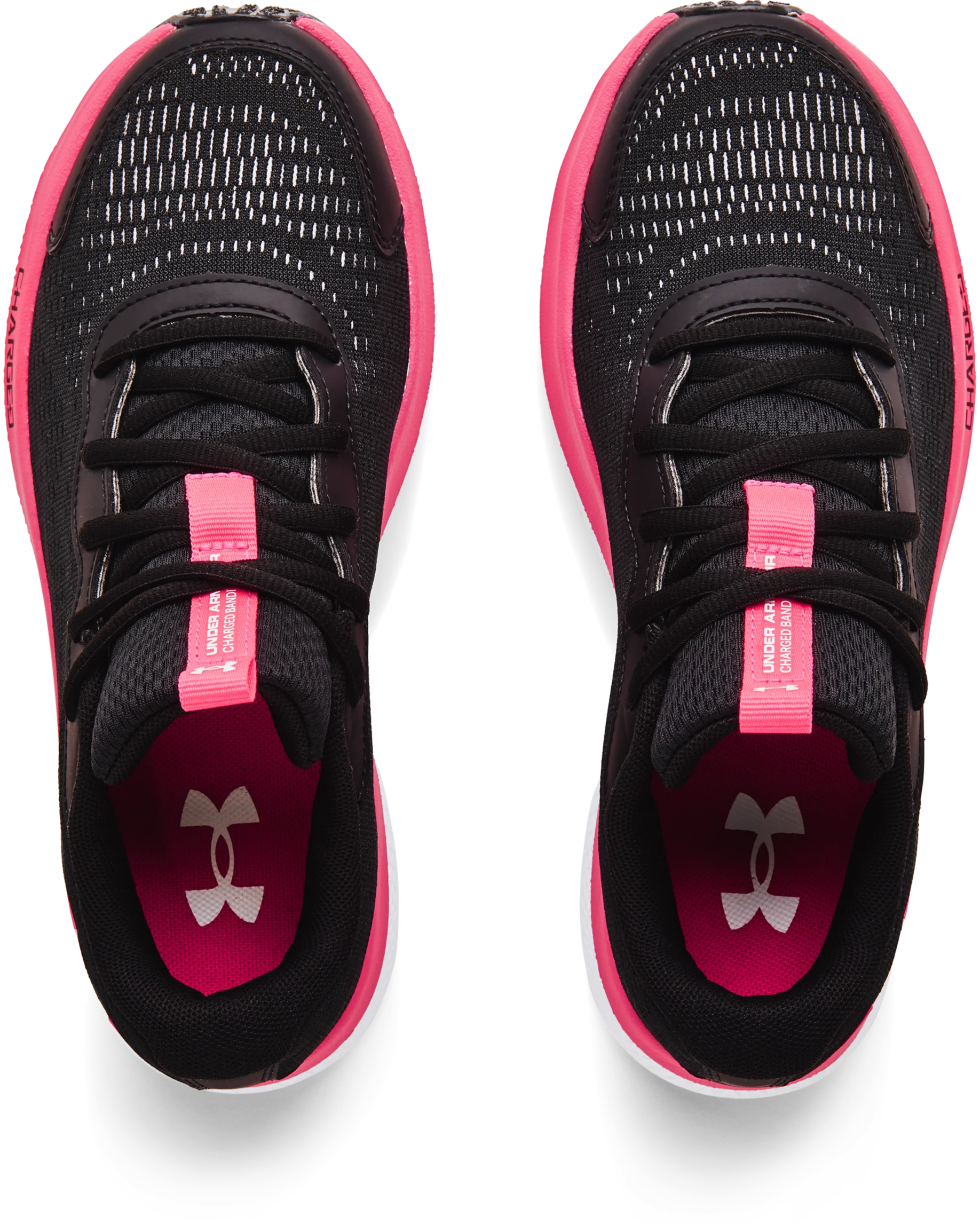 Girls' Grade School UA Charged Bandit 7 Running Shoes - Image 4
