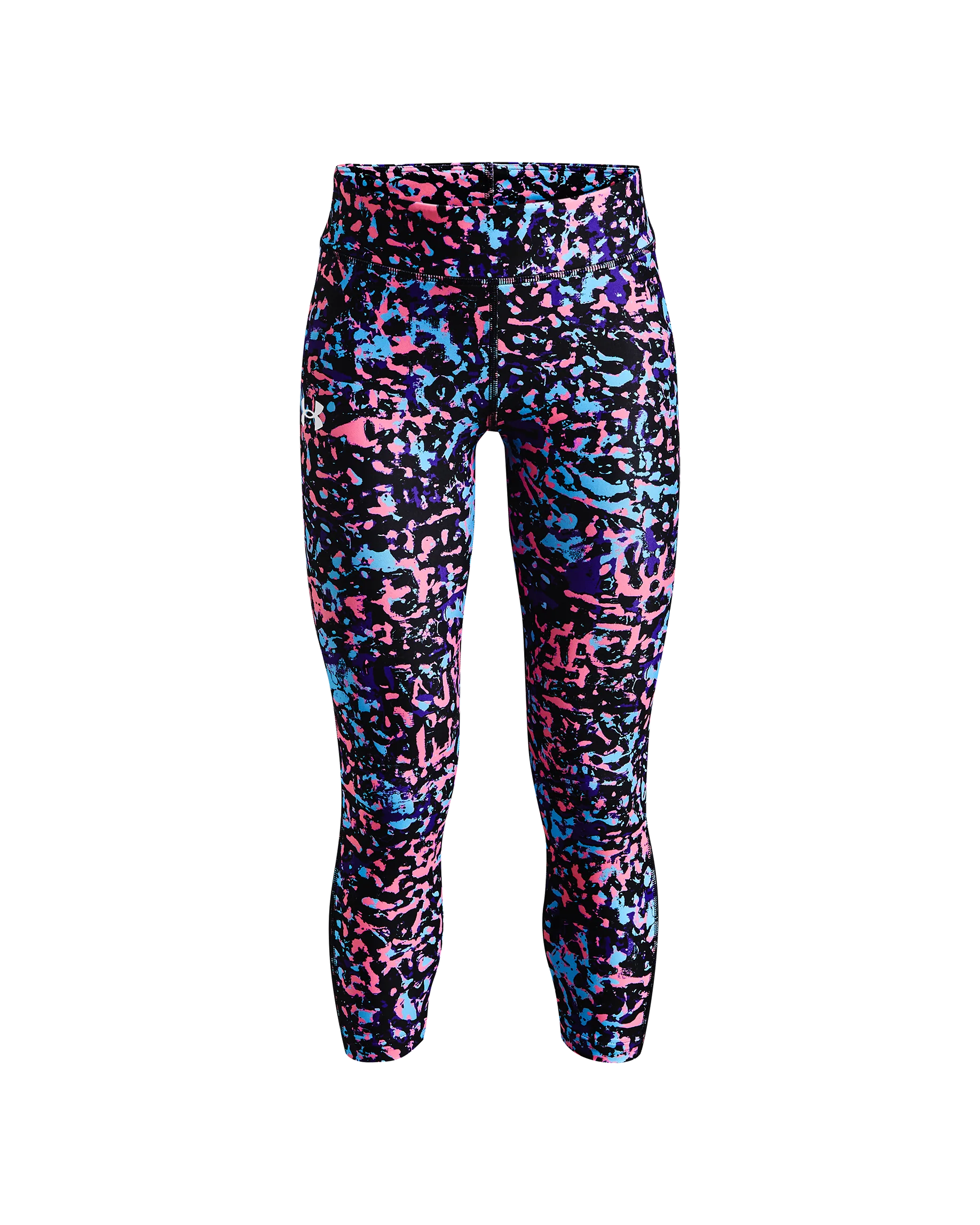 Girls' HeatGear® Armour Printed Ankle Crop Leggings