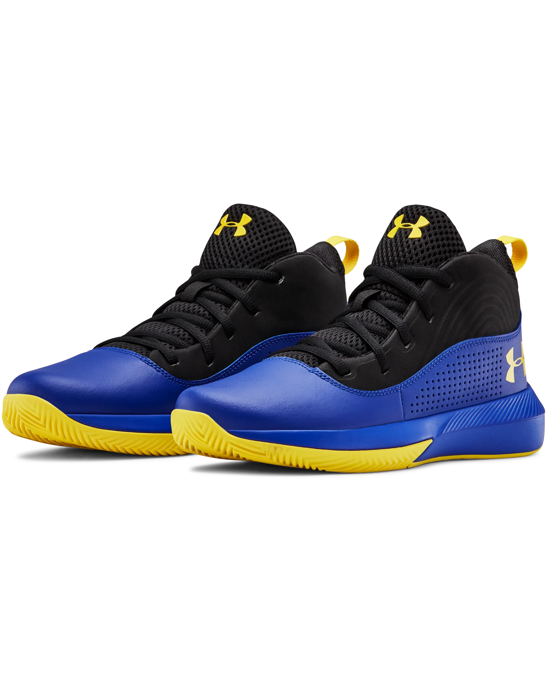 Grade School UA Lockdown 4 Basketball Shoes - Image 3