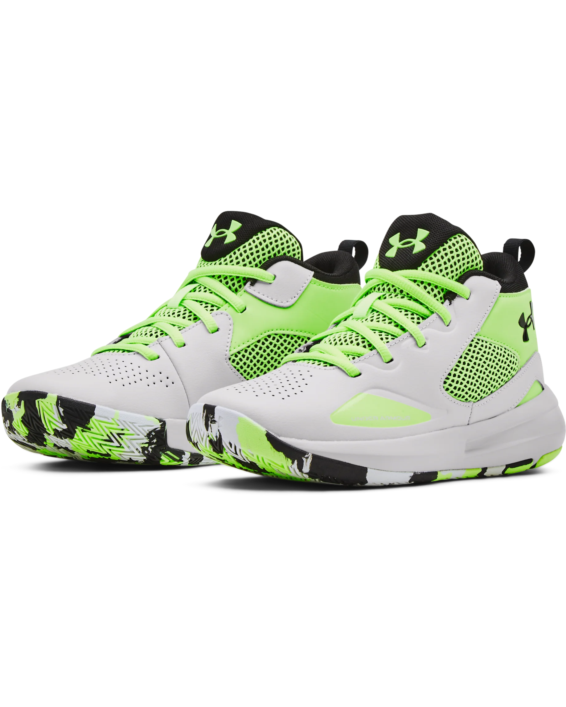 Grade School UA Lockdown 5 Basketball Shoes - Image 3