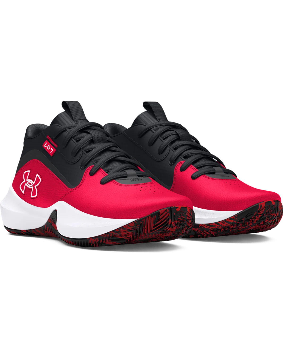 Grade School UA Lockdown 7 Basketball Shoes - Image 3