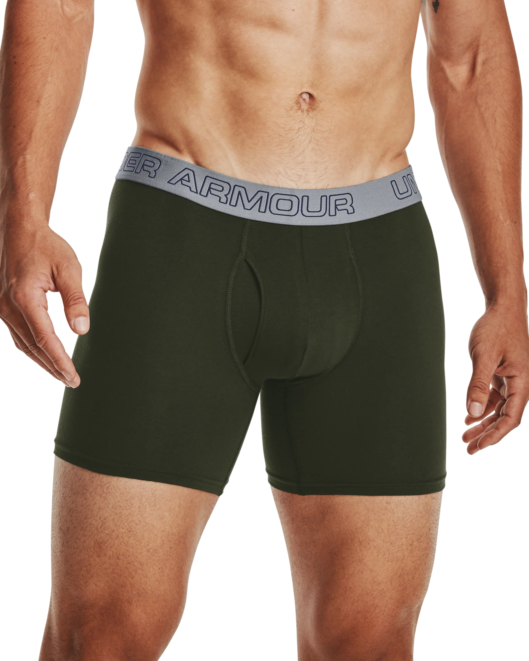 Men's Charged Cotton Stretch 6inch Boxerjock -3-Pack