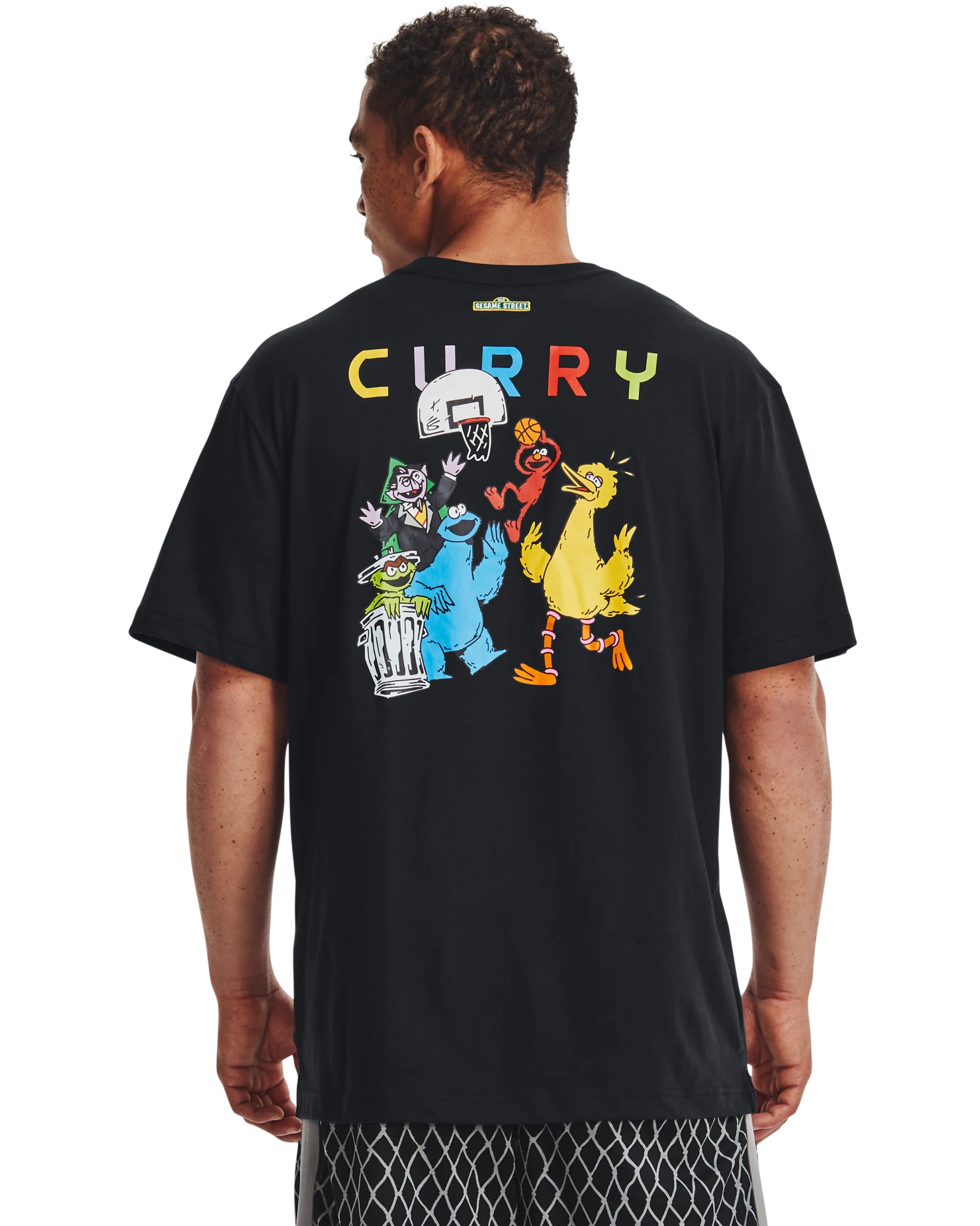 Men's Curry Sesame Street Graphic T-Shirt - Image 2