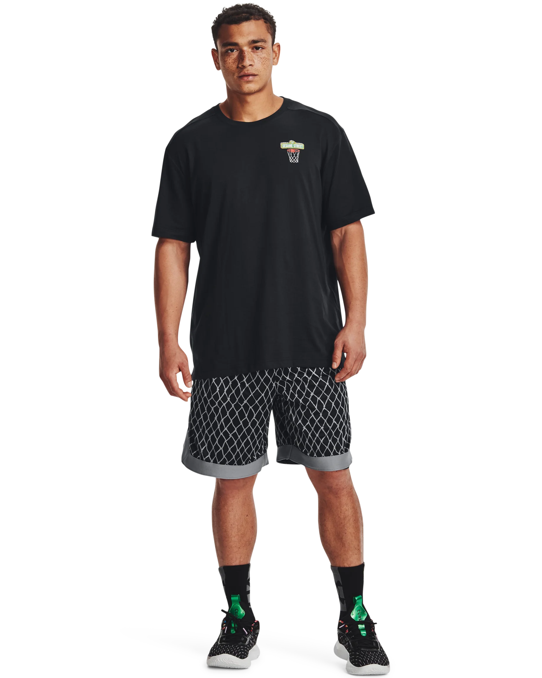 Men's Curry Sesame Street Graphic T-Shirt - Image 3