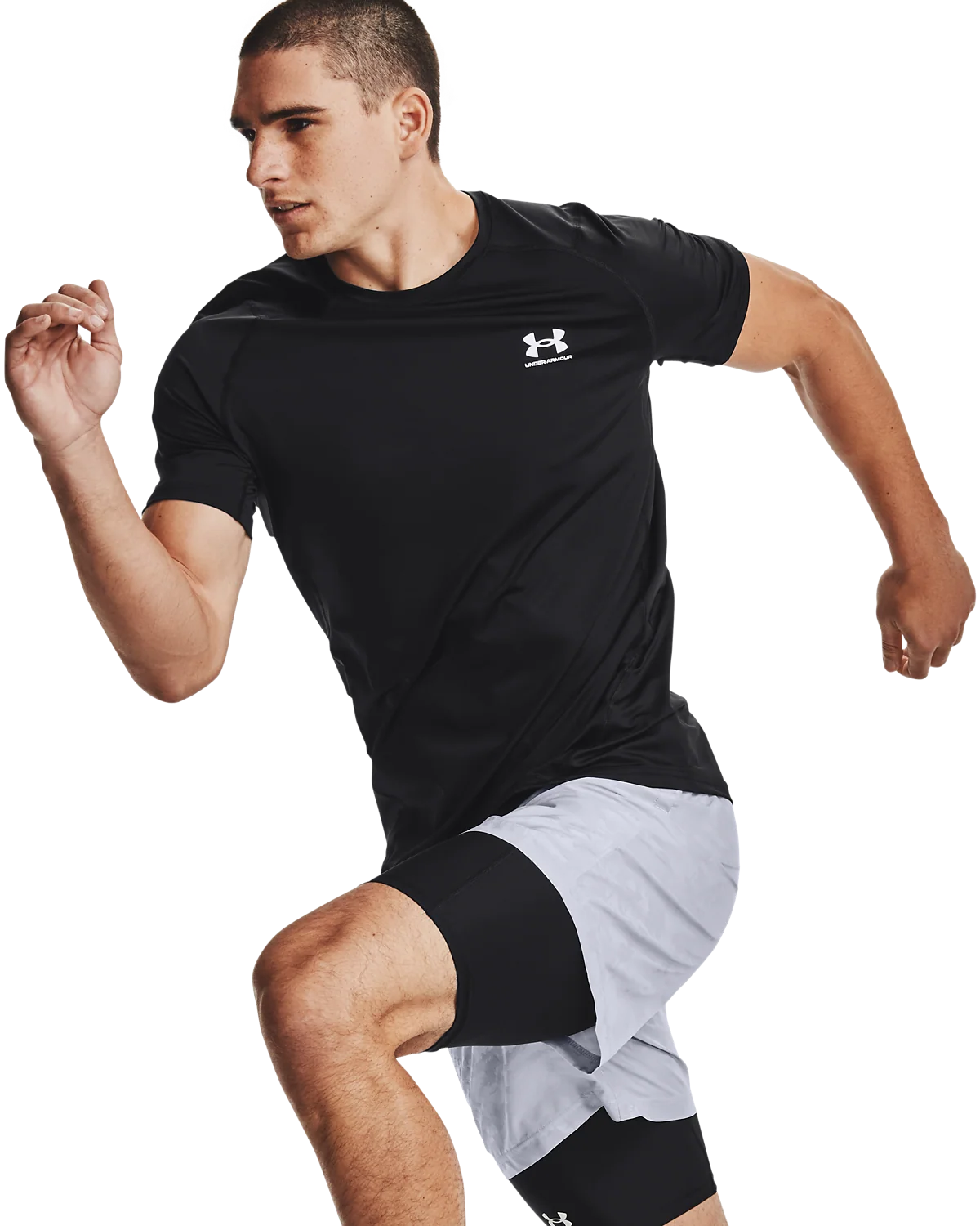 Men's HeatGear® Armour Fitted Short Sleeve - Image 7