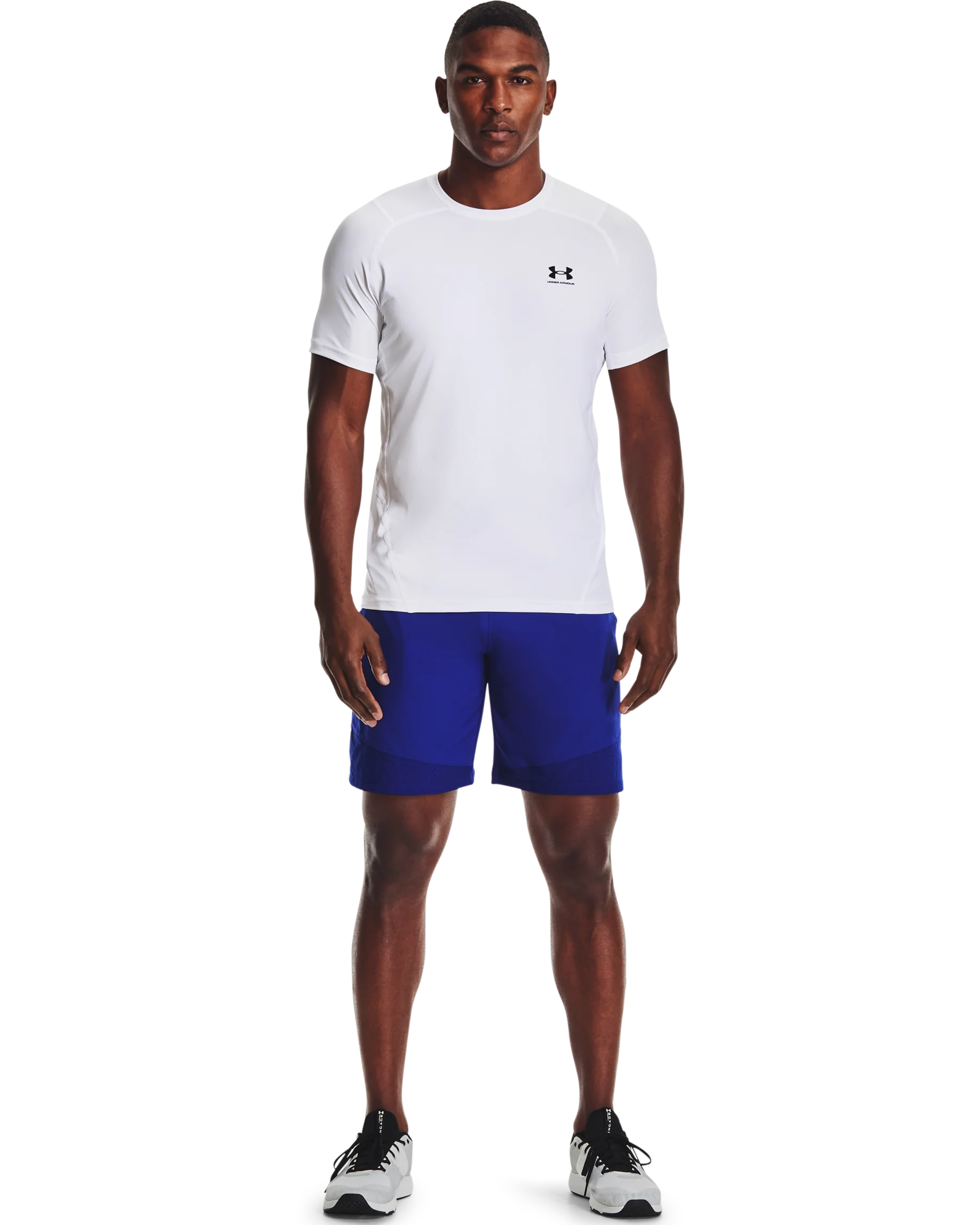 Men's HeatGear® Armour Fitted Short Sleeve - Image 3