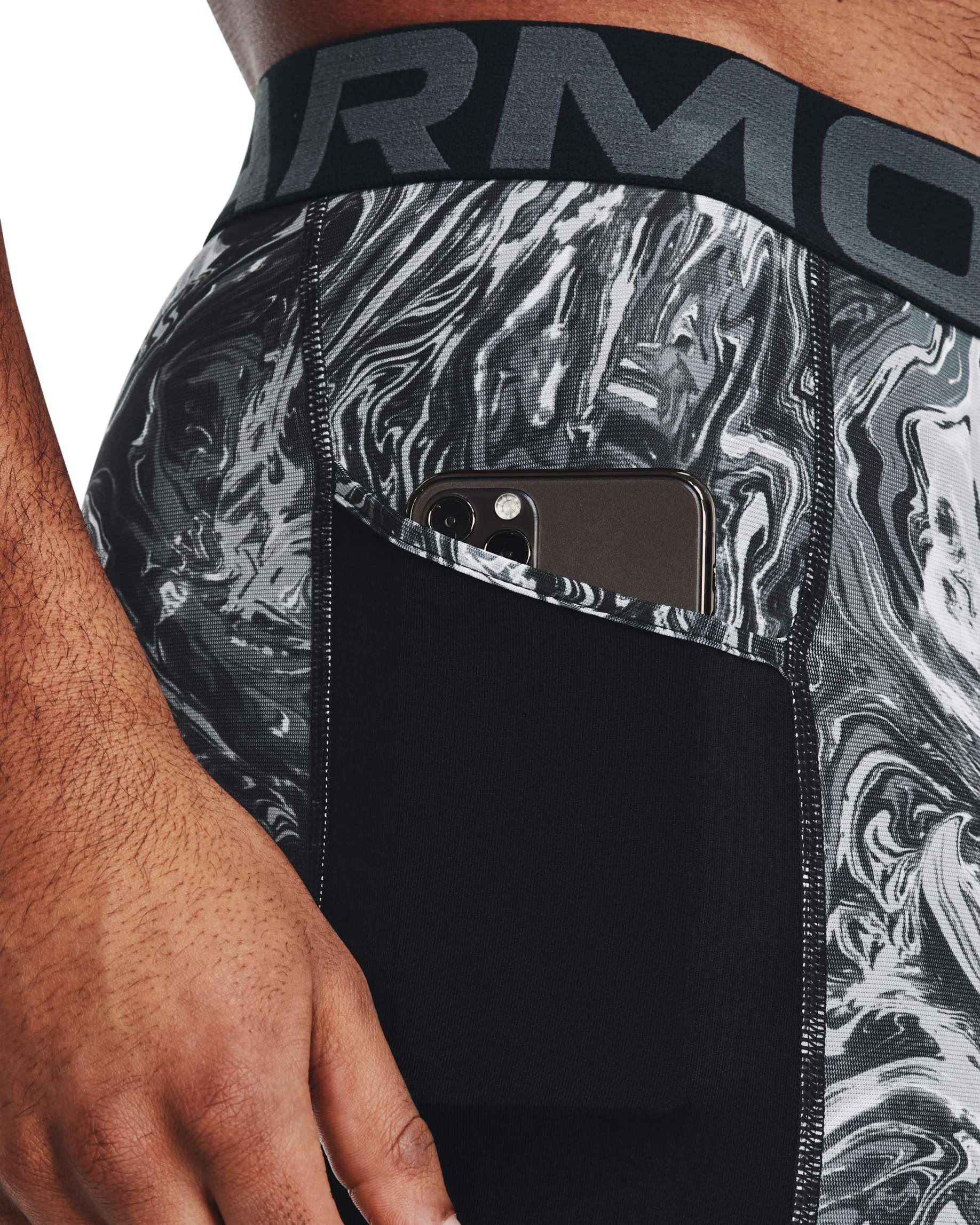 Men's HeatGear® Armour Printed Leggings - Image 6