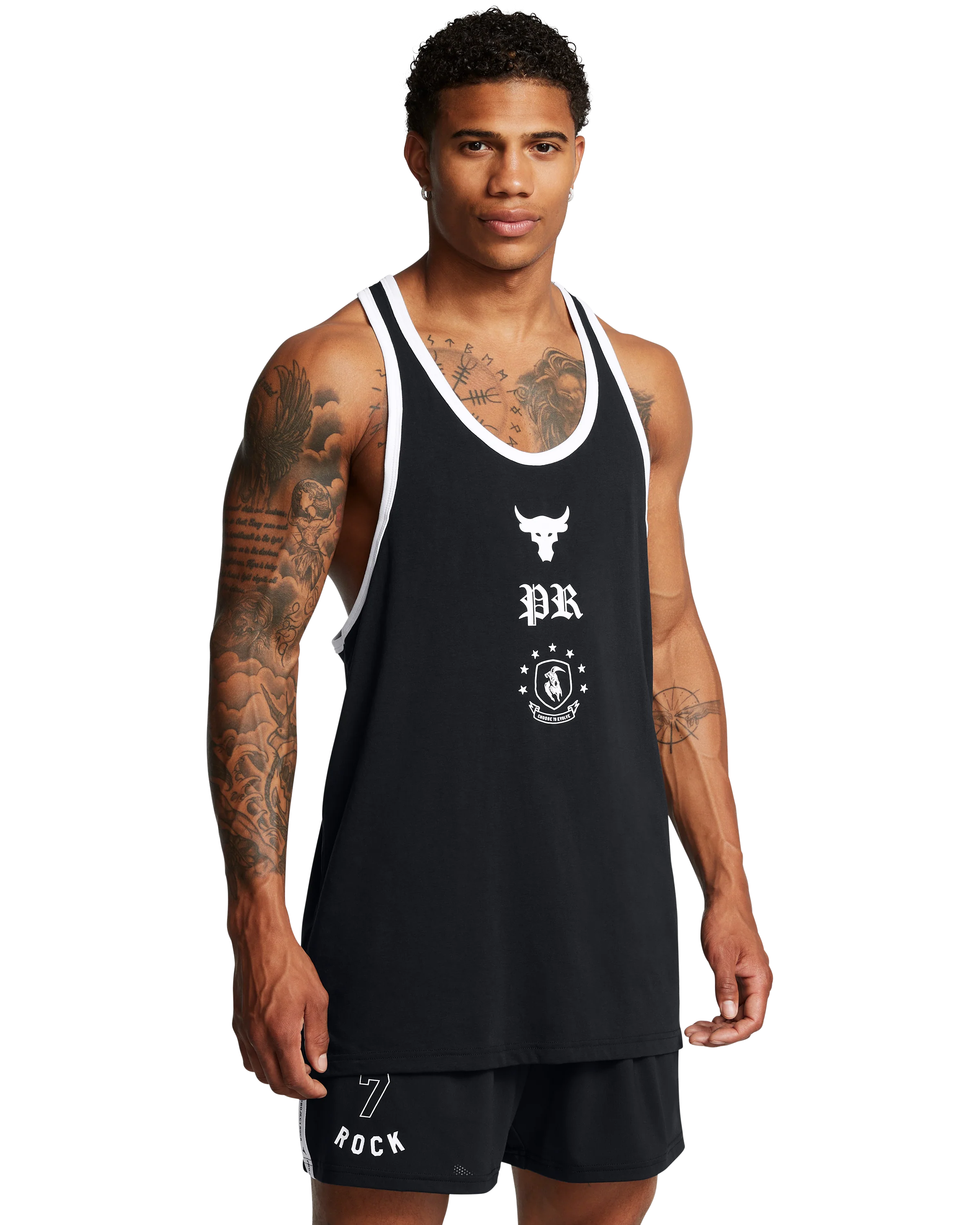 Men's Project Rock Badge Of Honor Racer Tank