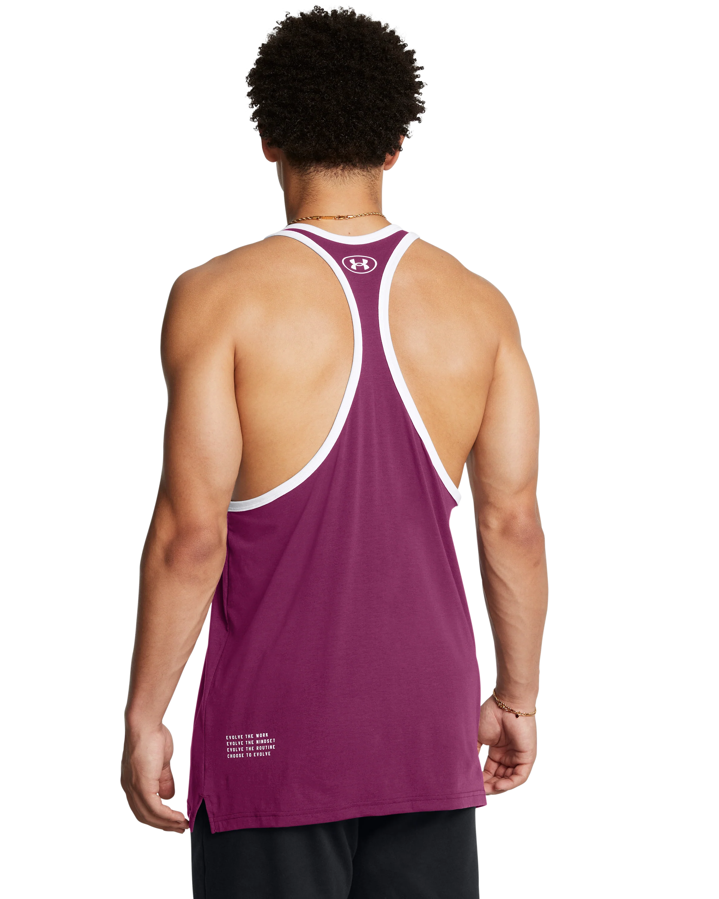 Men's Project Rock Badge Of Honor Racer Tank - Image 2