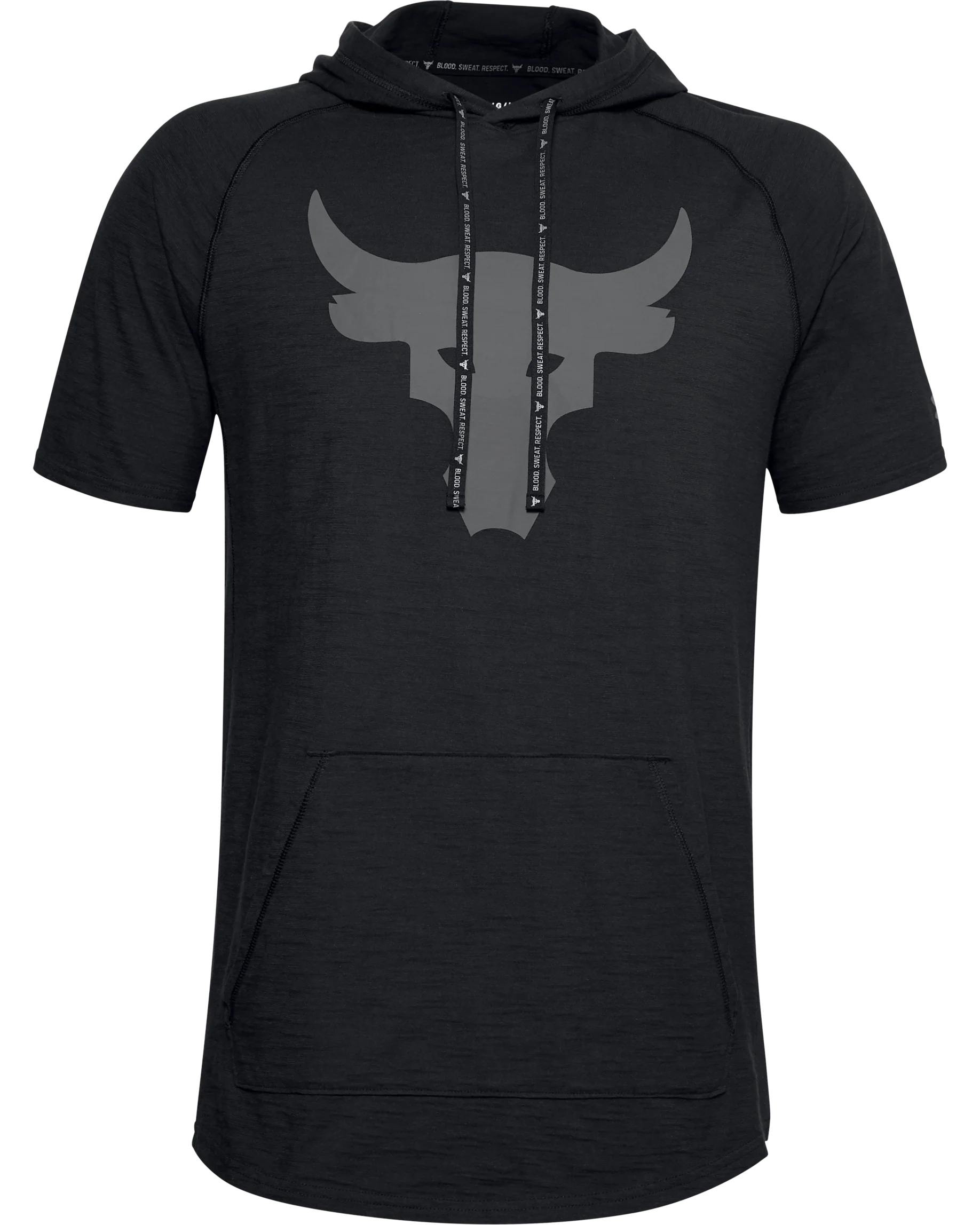 Men's UA Project Rock Charged Cotton® Short Sleeve Hoodie - Image 7