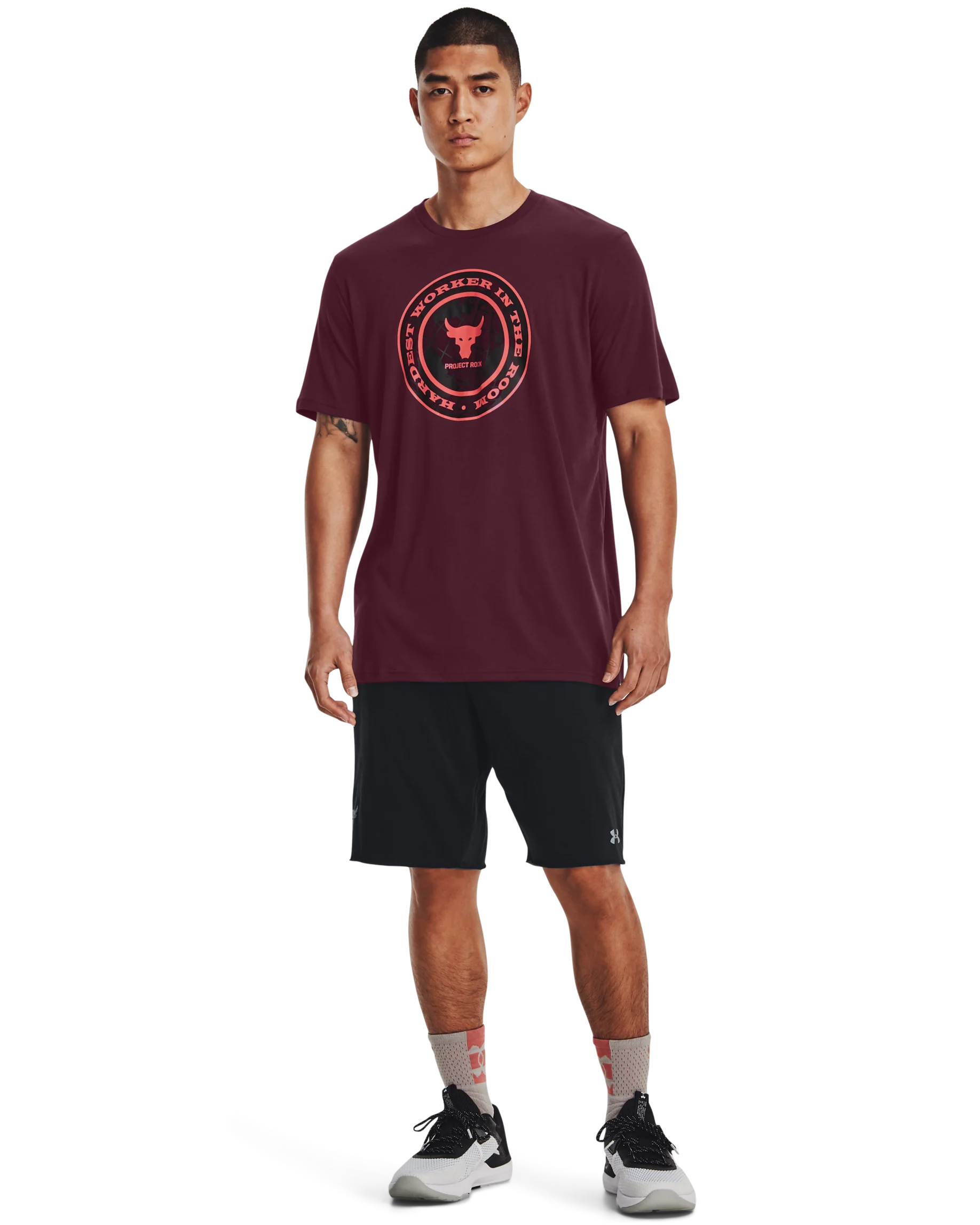 Men's Project Rock Globe Short Sleeve - Image 3