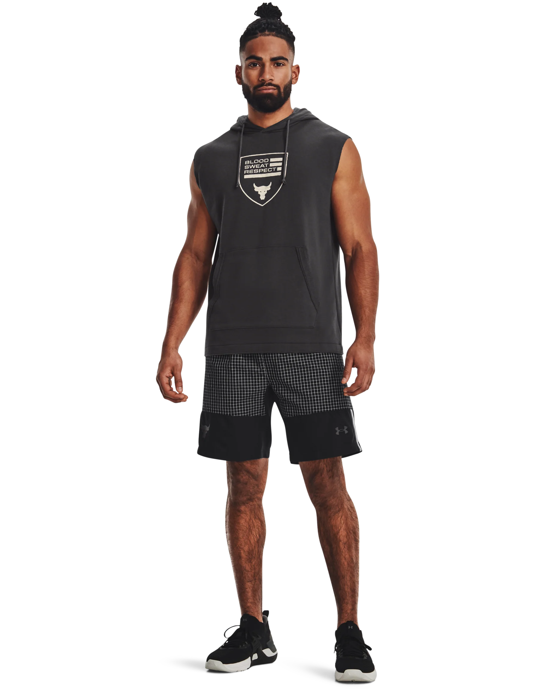 Men's Project Rock Heavyweight Terry Sleeveless Hoodie - Image 3