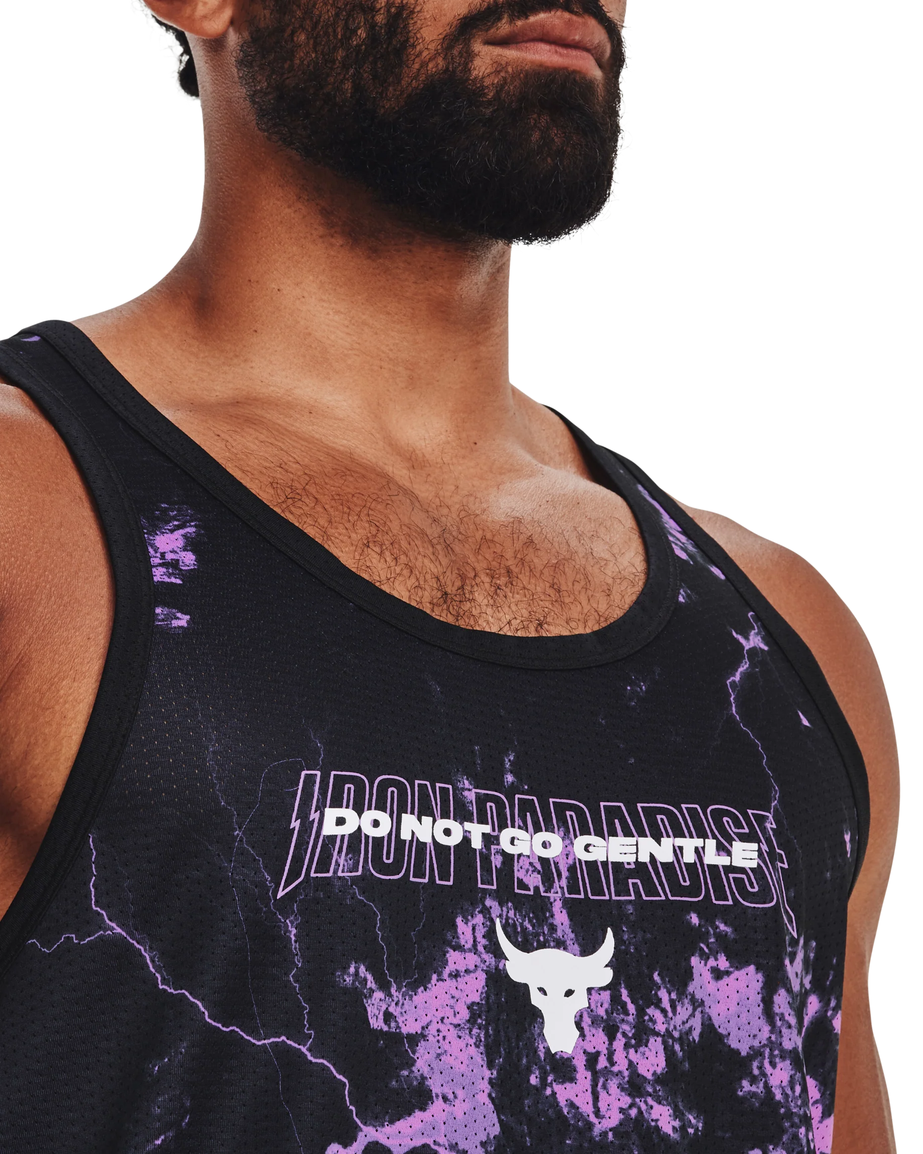 Men's Project Rock Mesh Printed Tank - Image 5