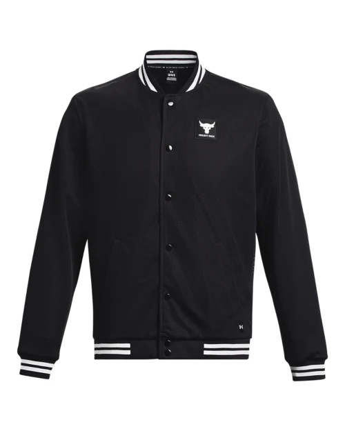 Men's Project Rock Mesh Varsity Jacket - Image 7