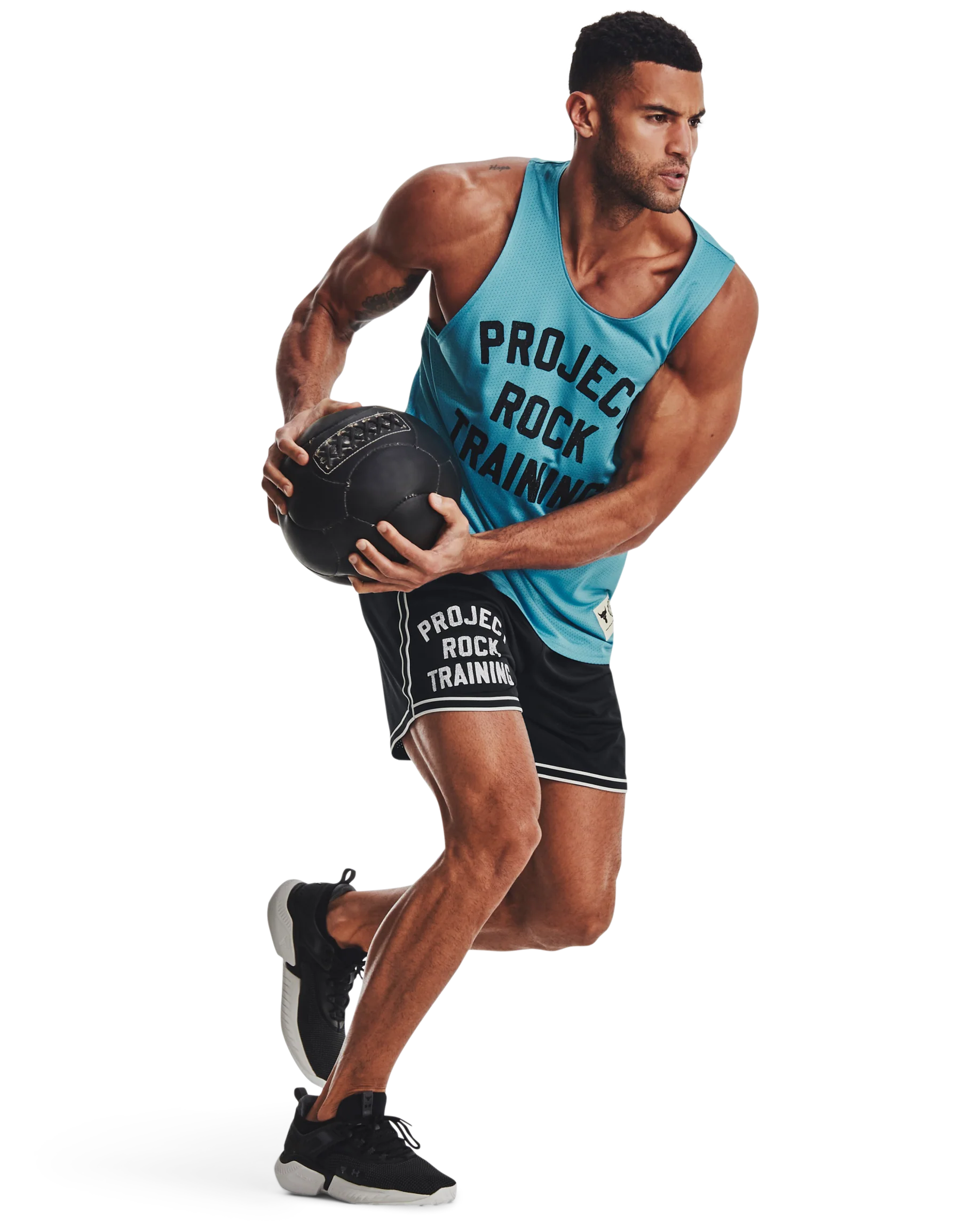 Men's Project Rock Penny Mesh Shorts - Image 3