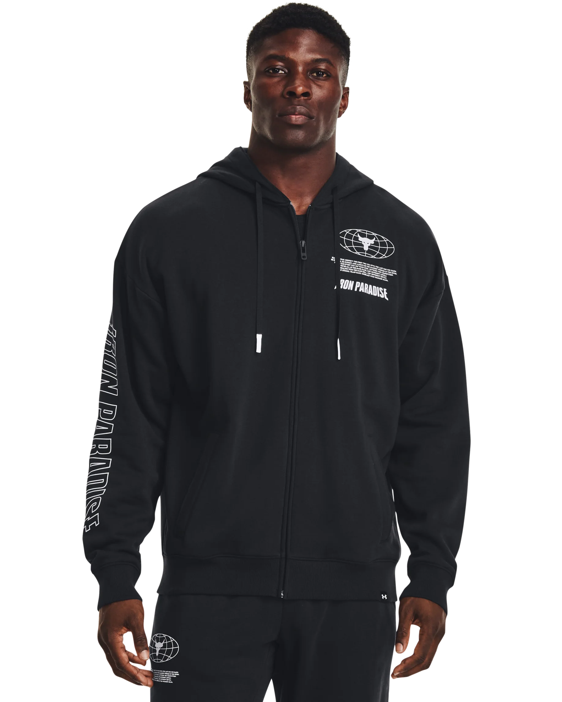 Men's Project Rock Rival Fleece Disrupt Full-Zip