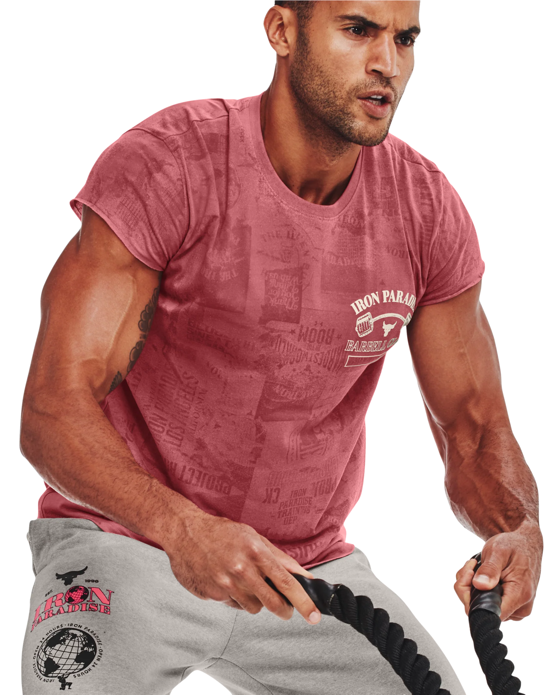 Men's Project Rock Show Your Gym Short Sleeve - Image 3