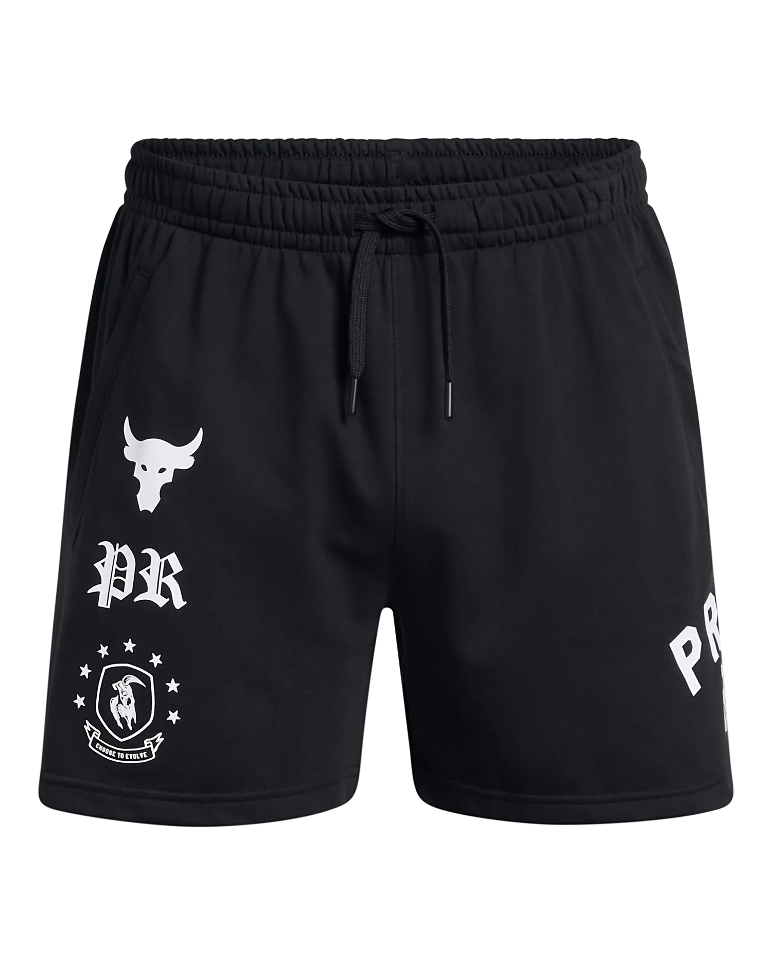 Men's Project Rock Terry Fleece Badge Of Honor Shorts - Image 5