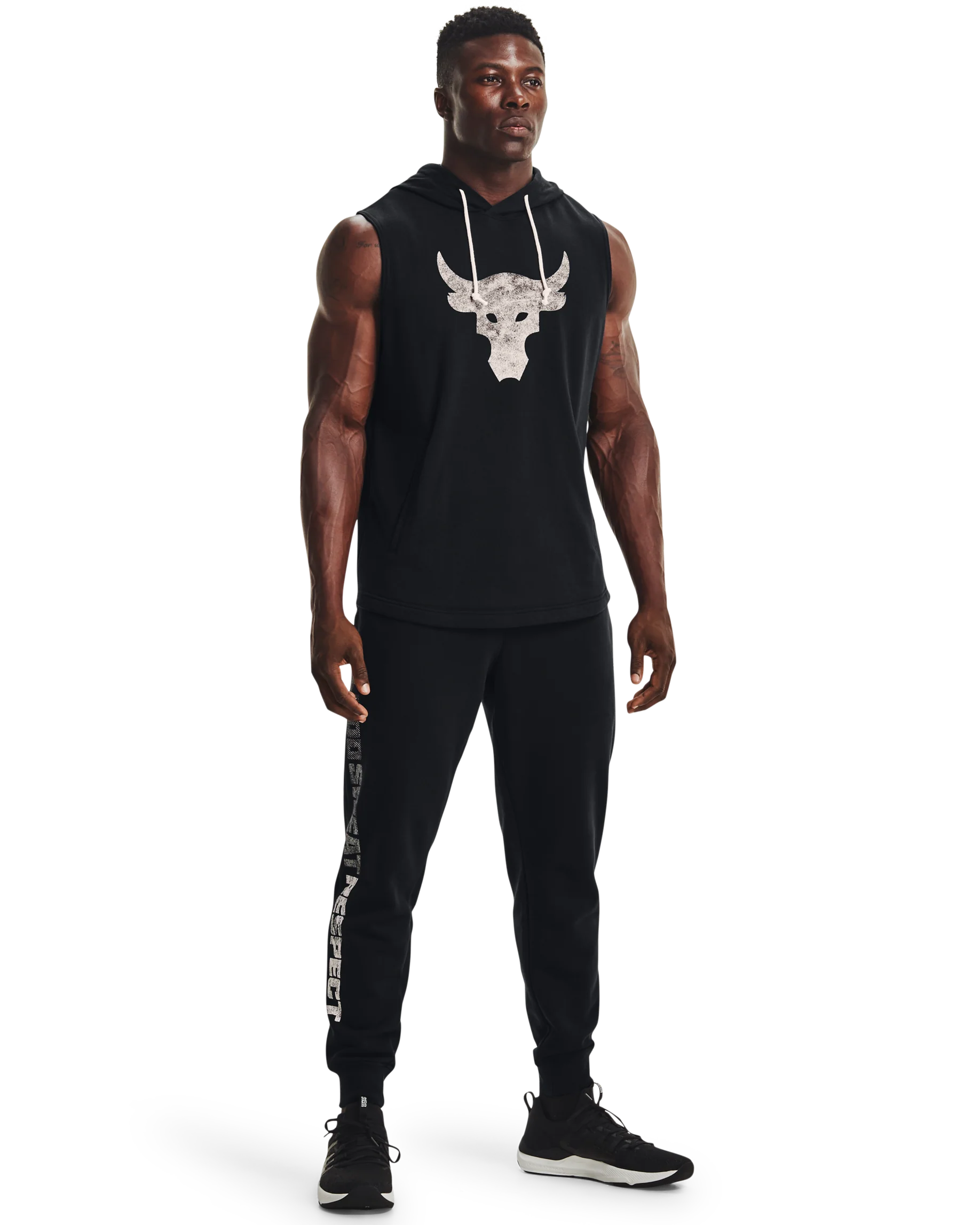 Men's Project Rock Terry Sleeveless Hoodie - Image 3