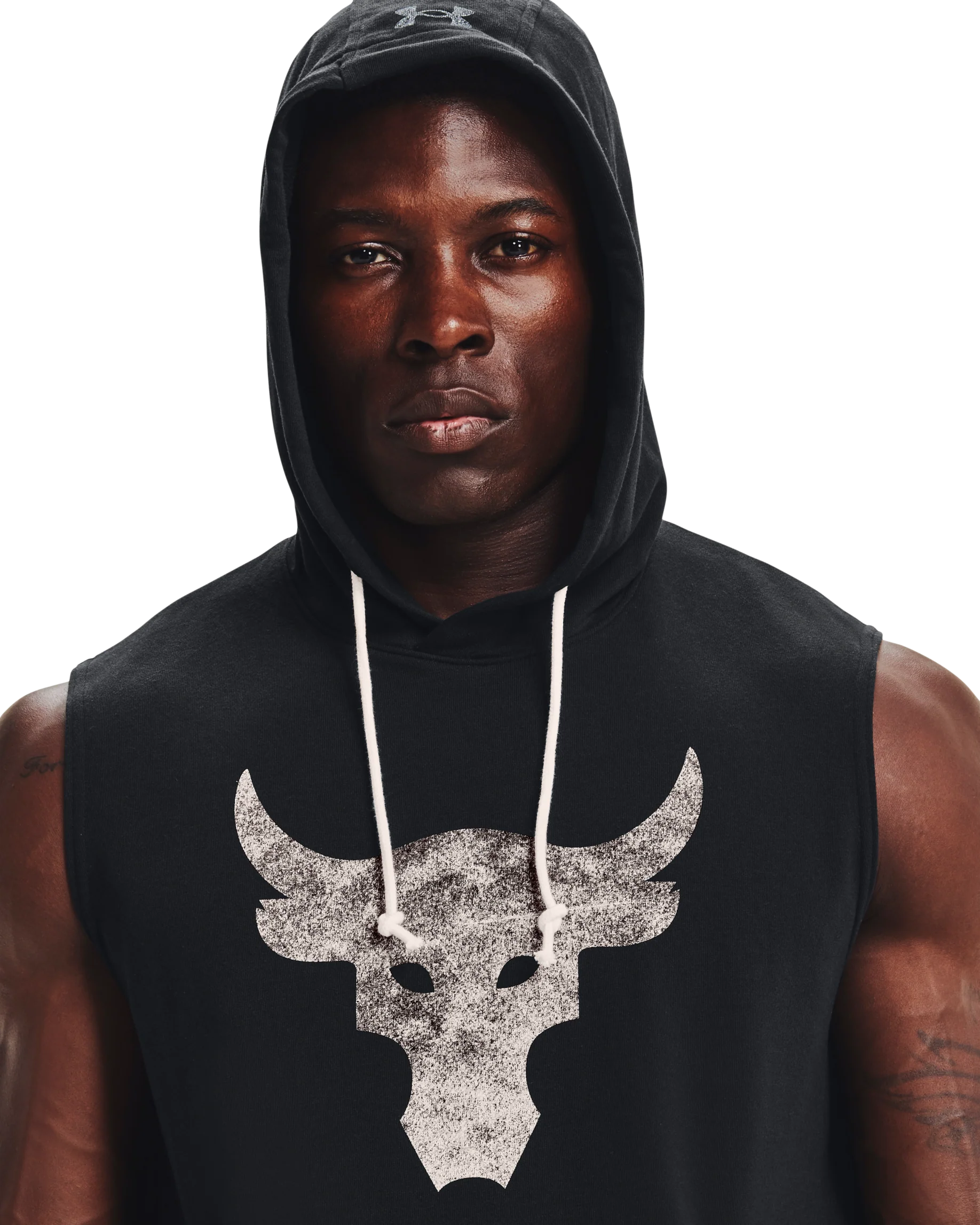 Men's Project Rock Terry Sleeveless Hoodie - Image 6