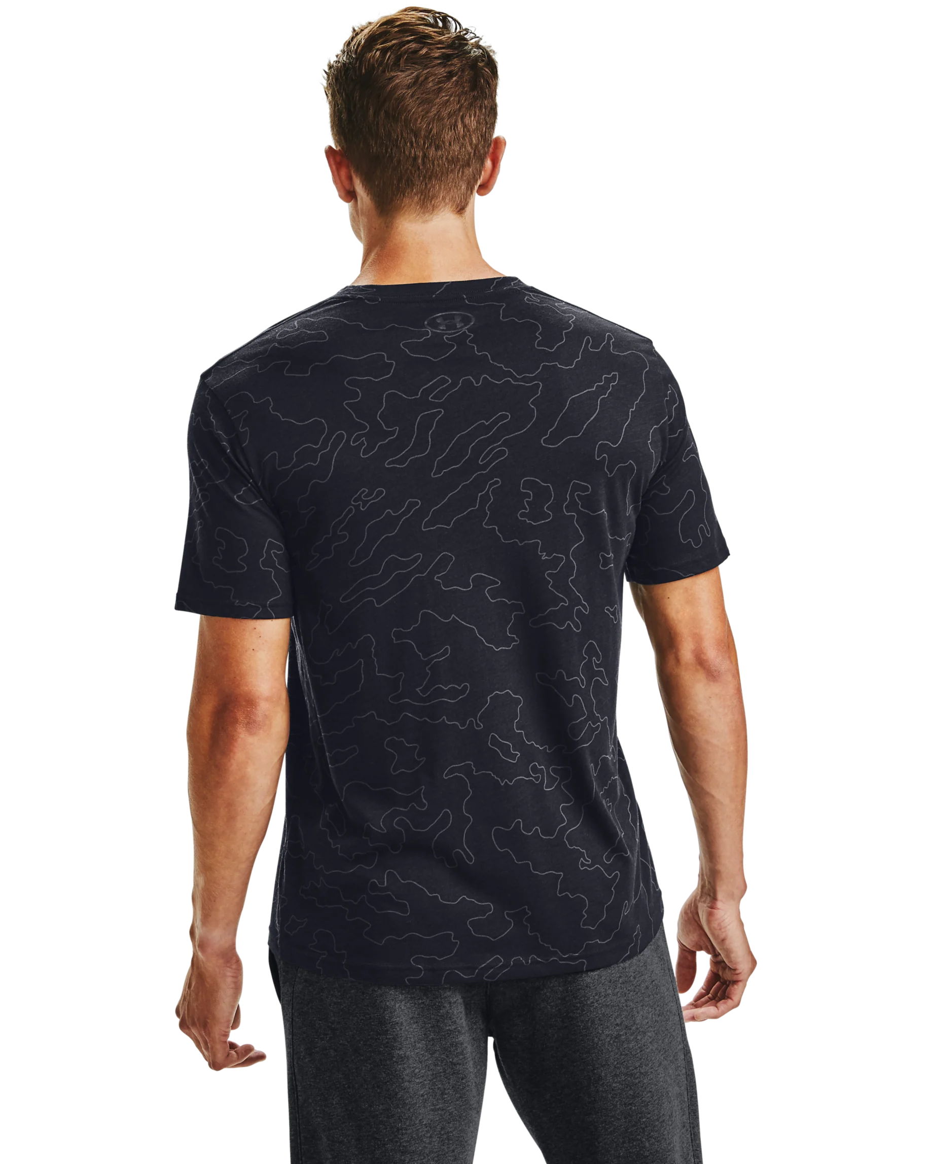 Men's UA All-Over Wordmark Short Sleeve - Image 2