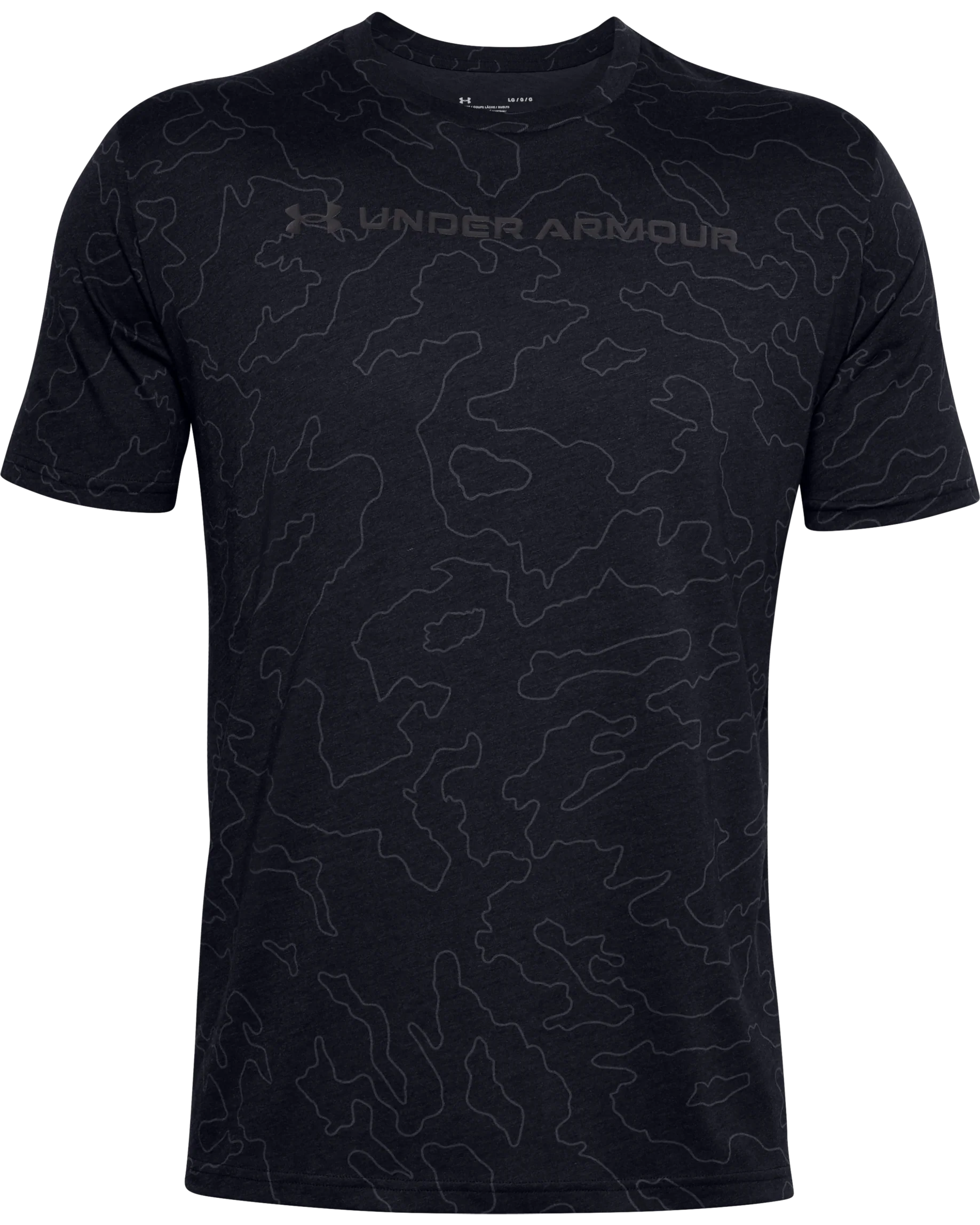 Men's UA All-Over Wordmark Short Sleeve - Image 4