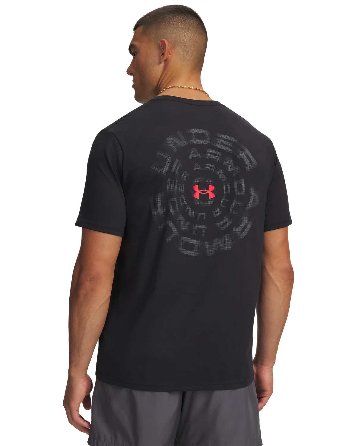 Men's UA Blur Wordmark Short Sleeve - Image 2
