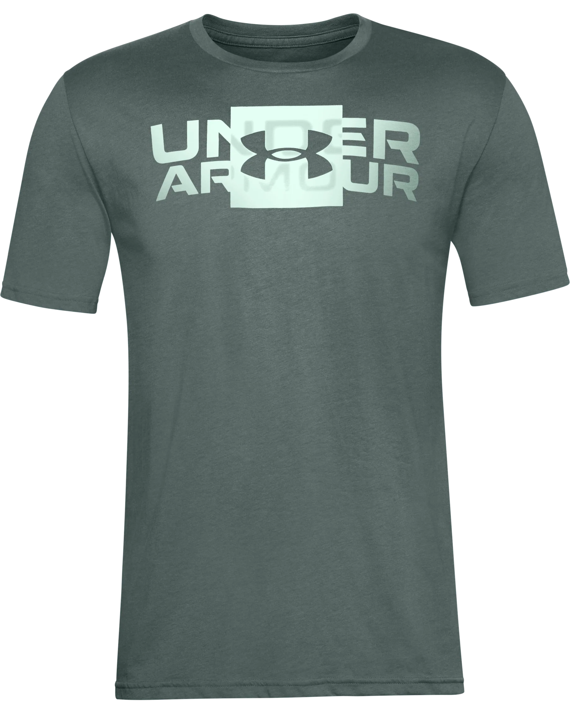 Men's UA Box Logo Wordmark Short Sleeve Shirt - Image 3