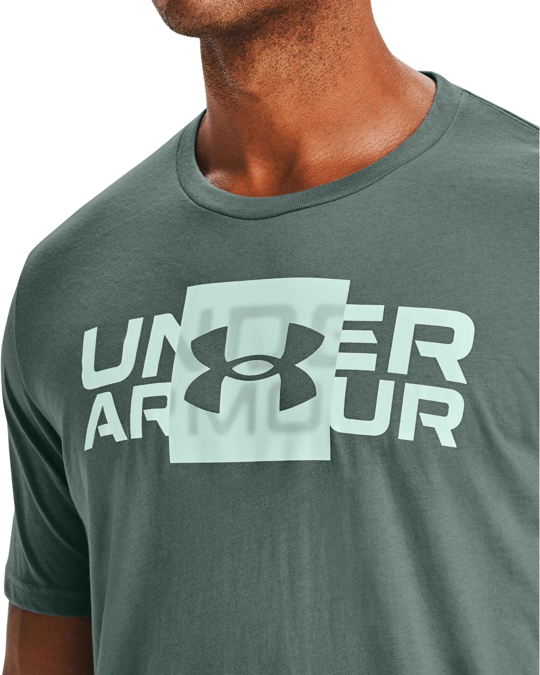 Men's UA Box Logo Wordmark Short Sleeve Shirt - Image 6