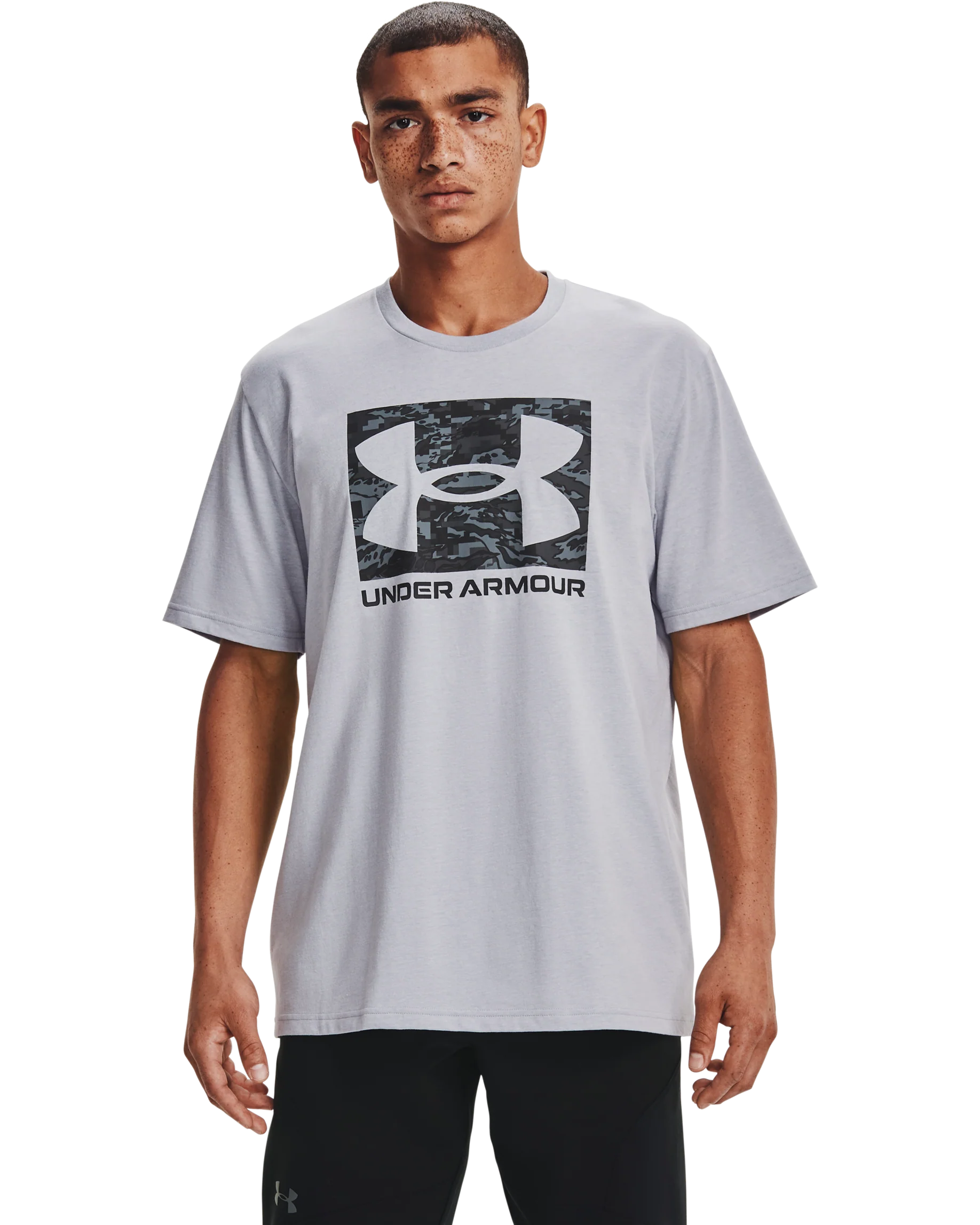 Men's UA ABC Camo Boxed Logo Short Sleeve
