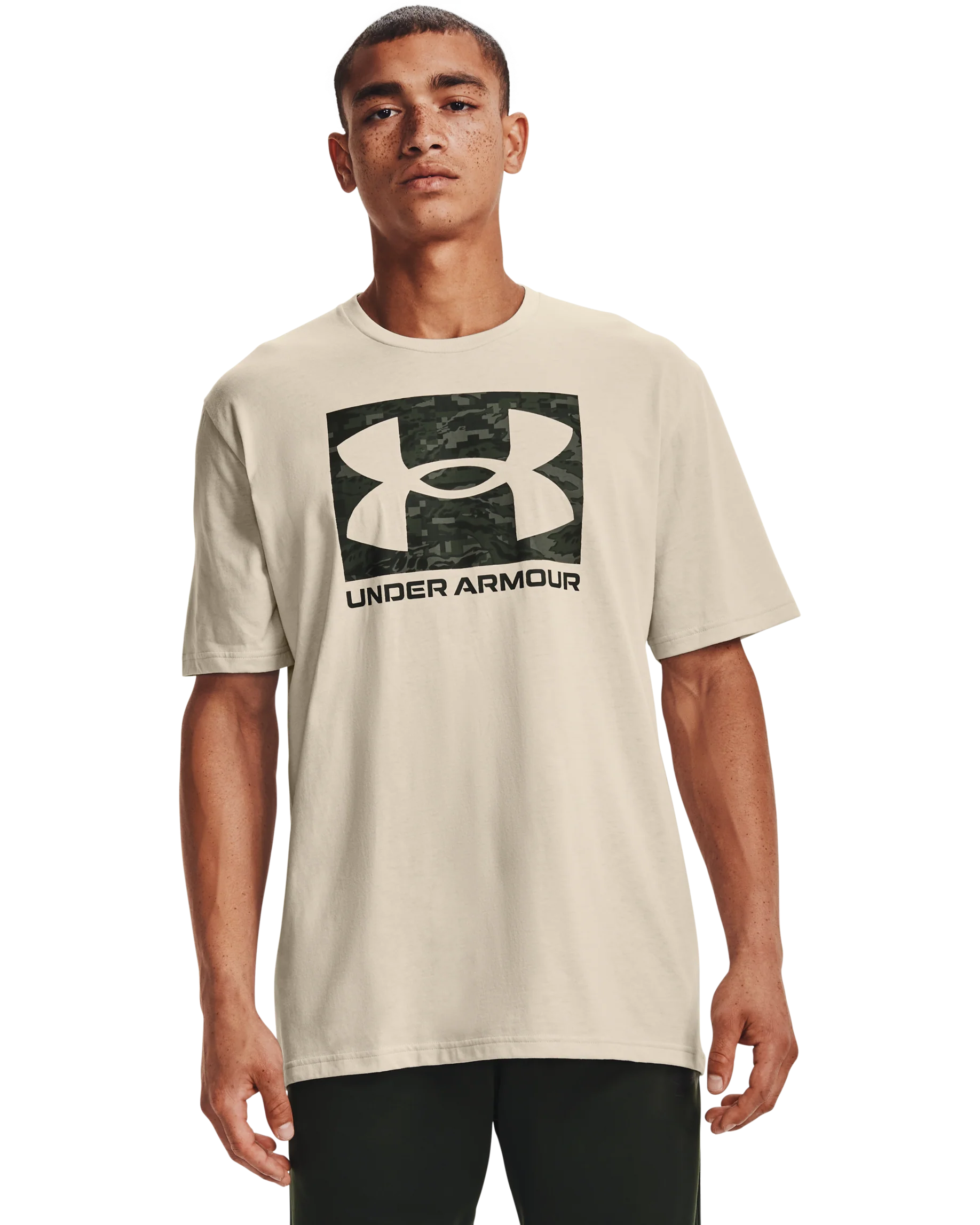 Men's UA ABC Camo Boxed Logo Short Sleeve