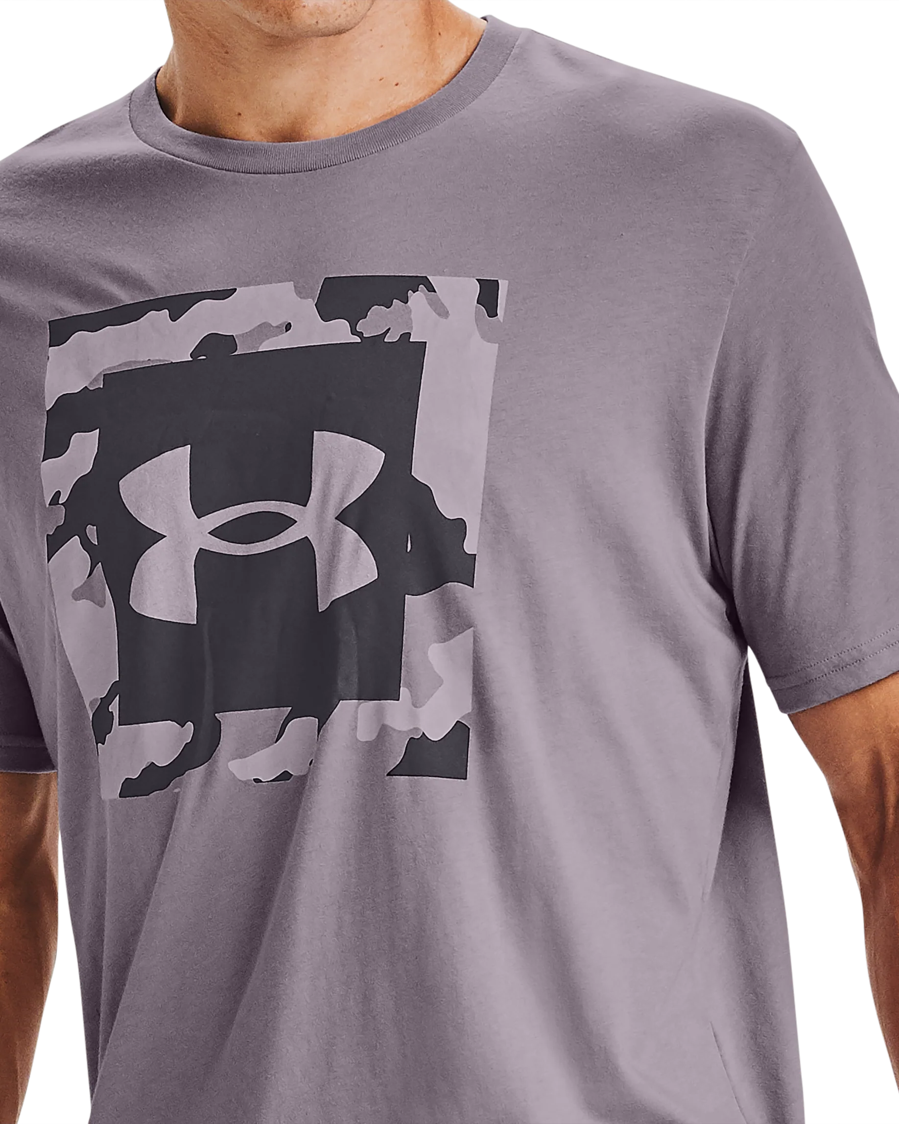 Men's UA Camo Box Logo Short Sleeve - Image 6