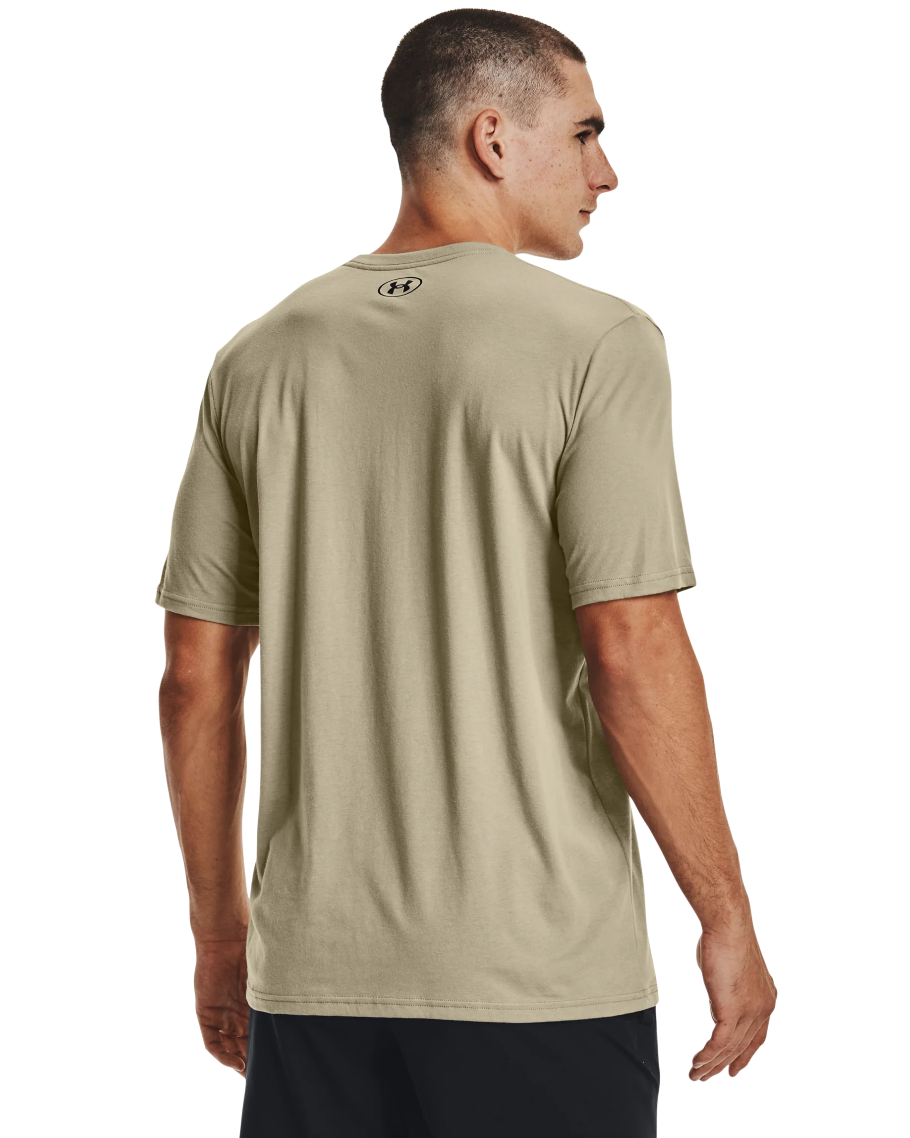 Men's UA Camo Chest Stripe Short Sleeve - Image 2