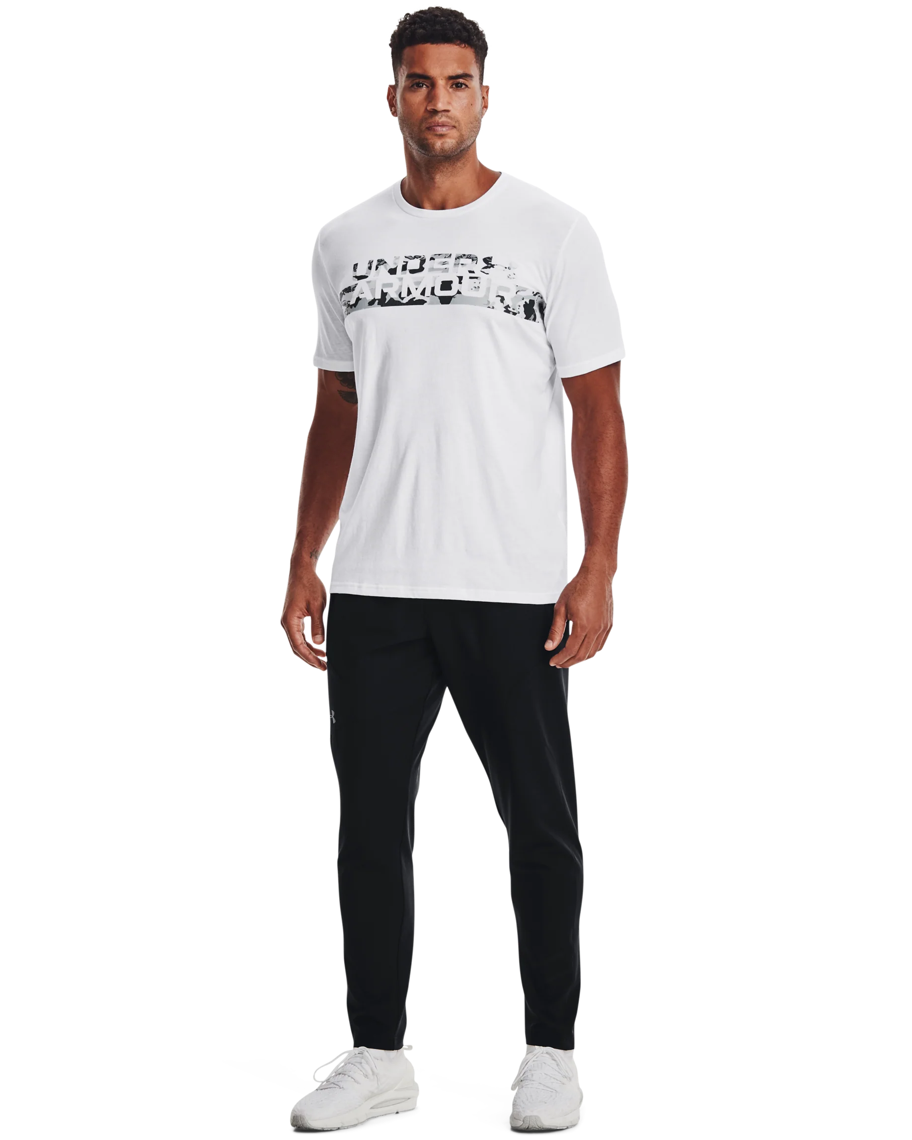 Men's UA Camo Chest Stripe Short Sleeve - Image 3