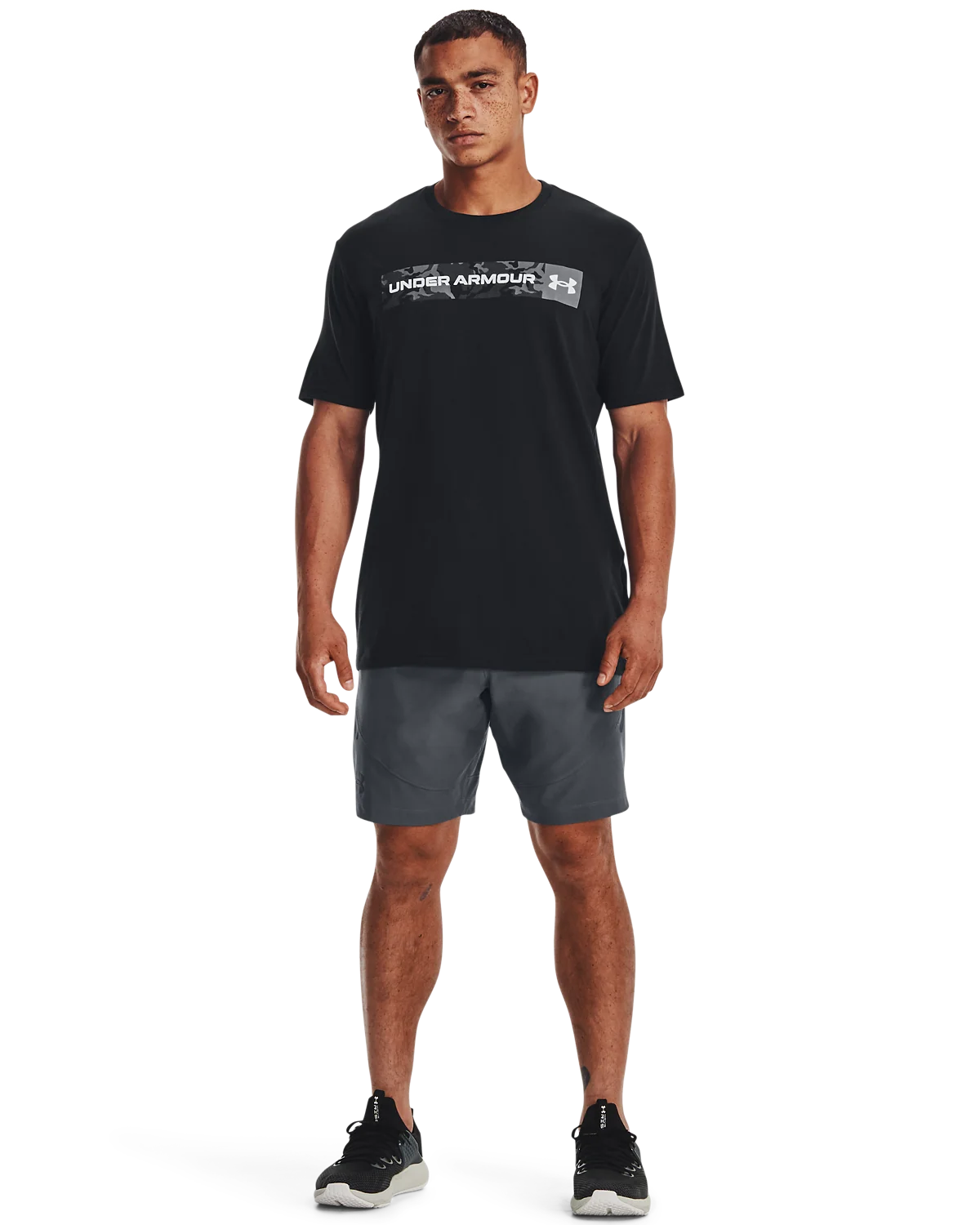 Men's UA Camo Chest Stripe Short Sleeve - Image 4