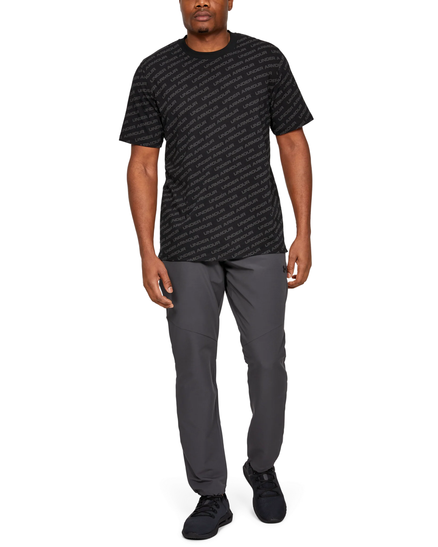 Men's UA Charged Cotton® Unstoppable Wordmark Tee - Image 3