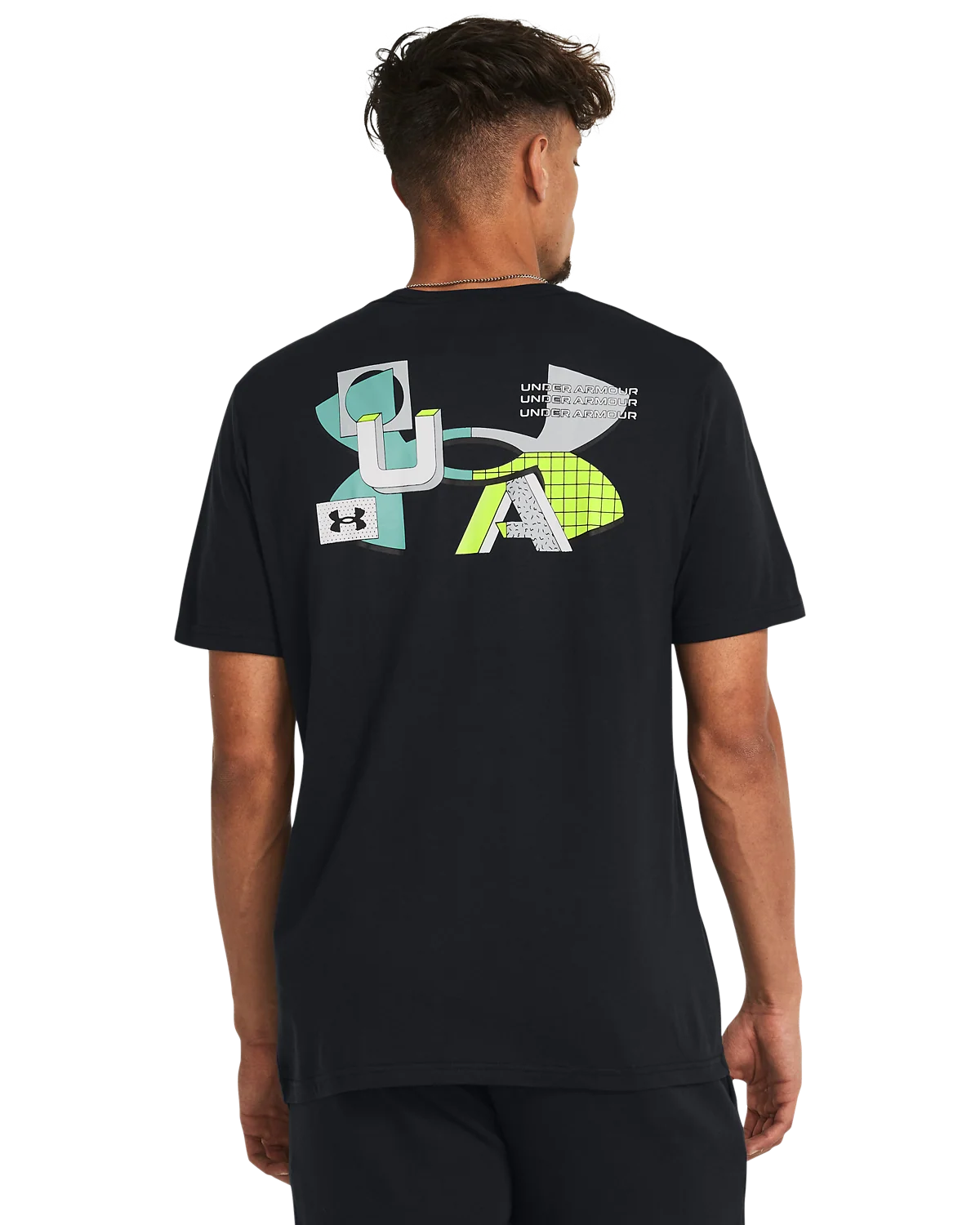 Men's UA Color Block Logo Short Sleeve - Image 2