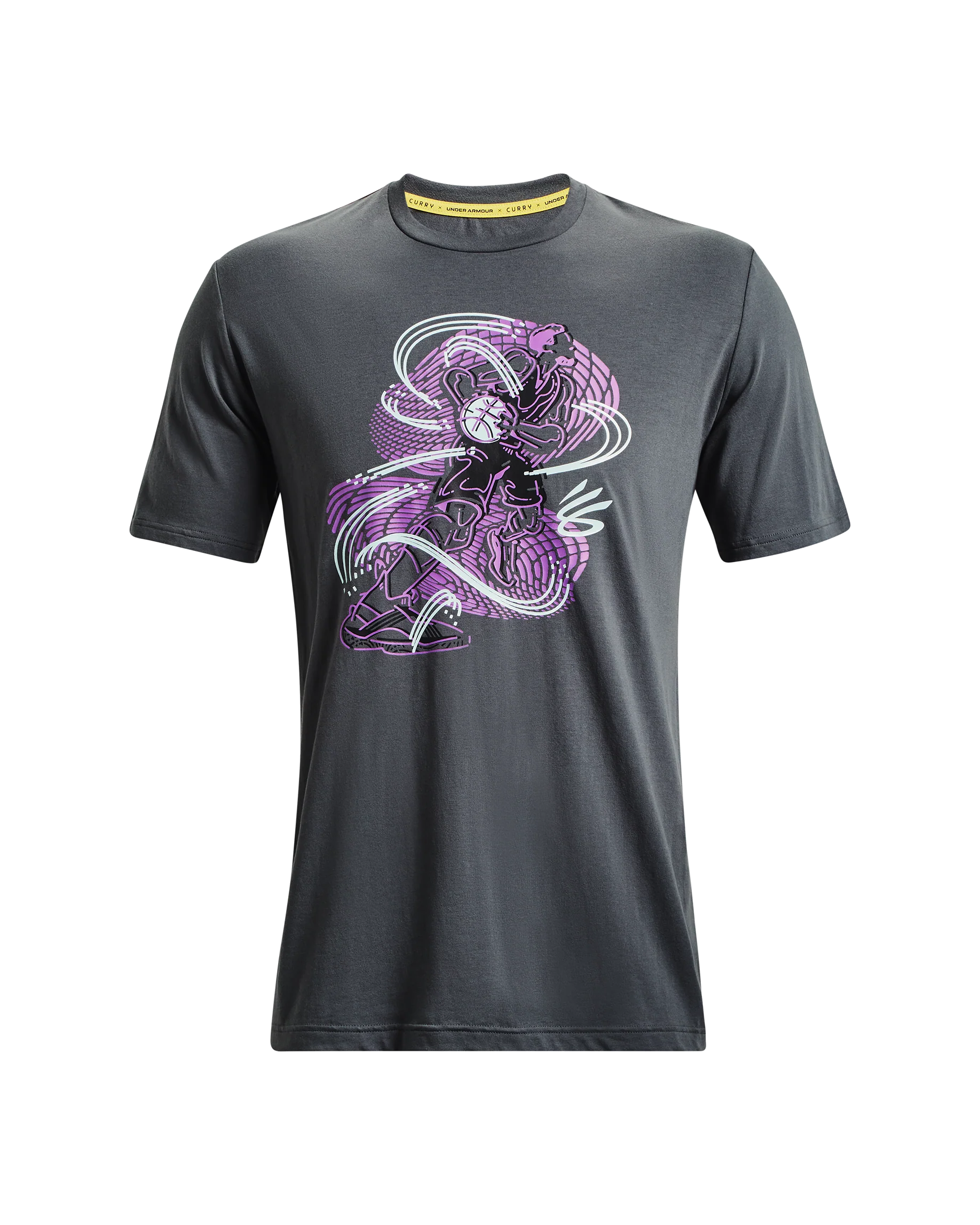 Men's UA Curry Animated Sketch Short Sleeve - Image 4