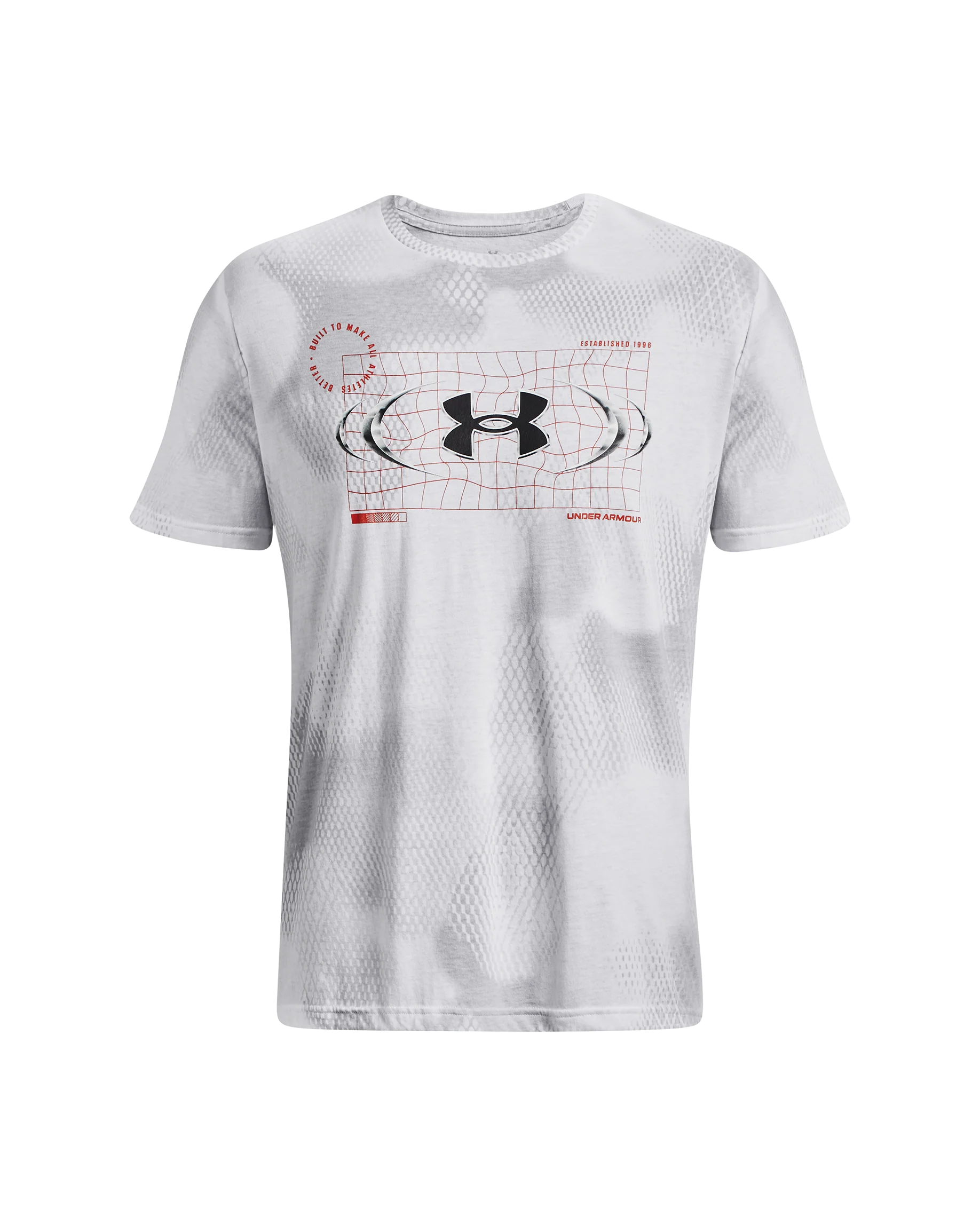 Men's UA Football All Over Print Metal Logo Short Sleeve - Image 4
