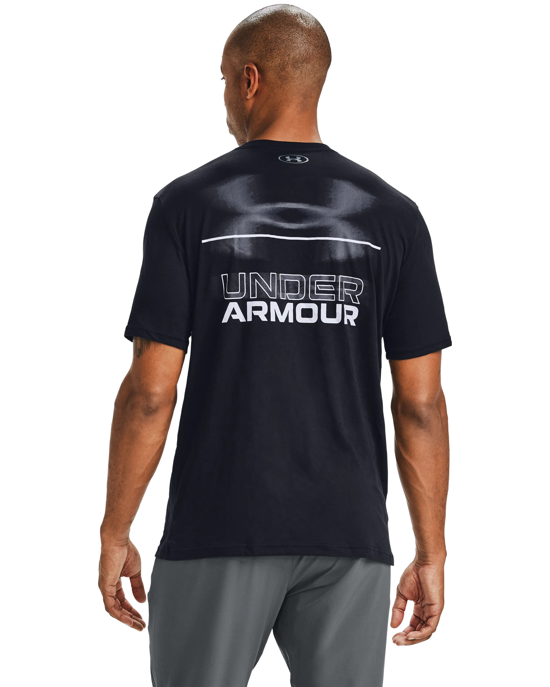 Men's UA Blurry Logo Wordmark Short Sleeve - Image 2