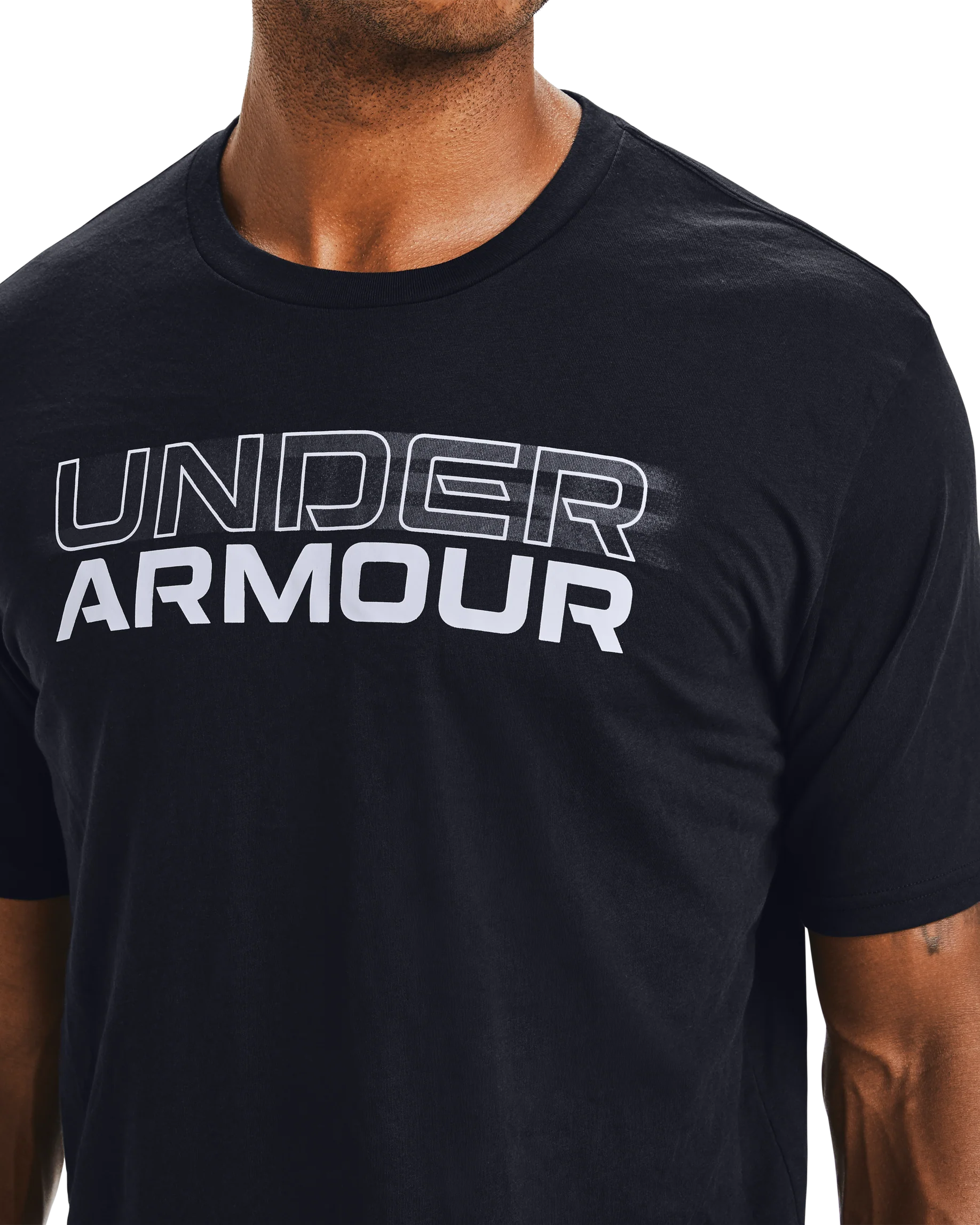 Men's UA Blurry Logo Wordmark Short Sleeve - Image 6