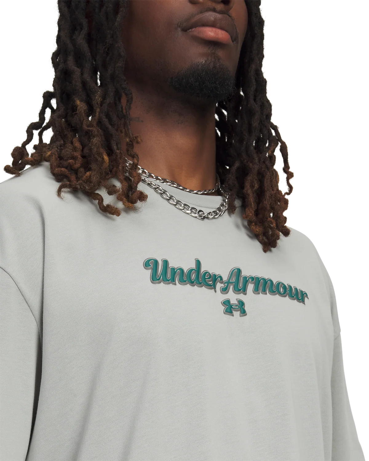 Men's UA Heavyweight Wordmark Short Sleeve - Image 3