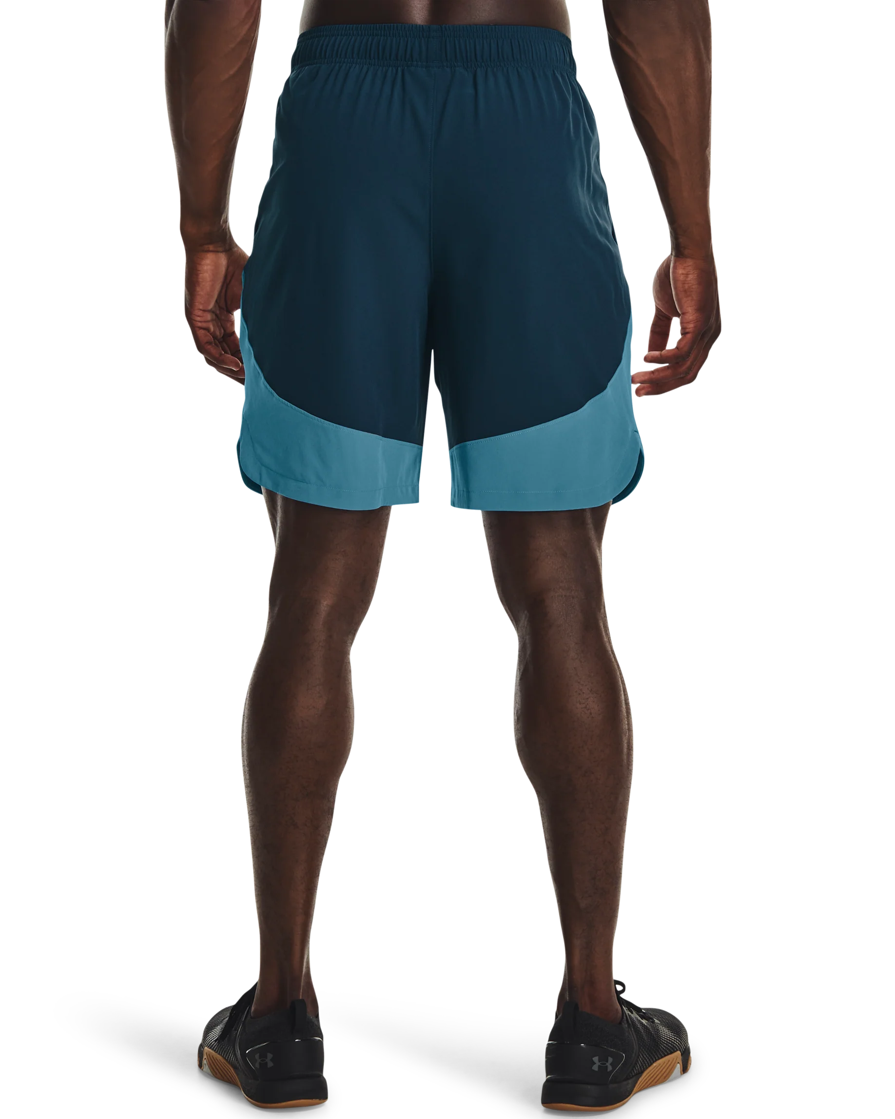 Men's UA HIIT Woven Colorblock Shorts - Image 2