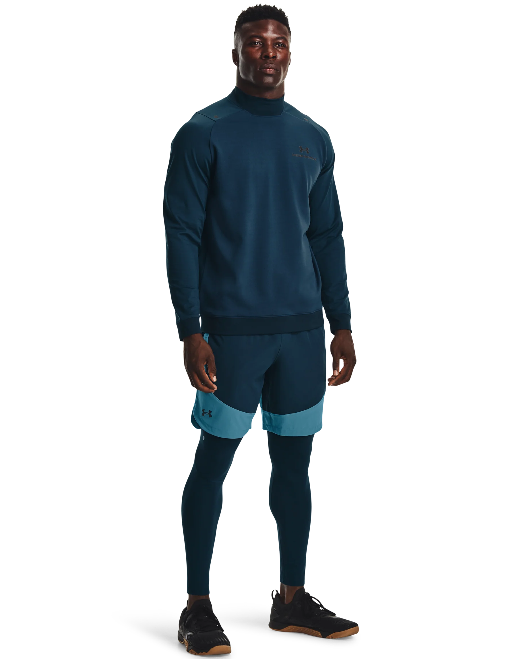 Men's UA HIIT Woven Colorblock Shorts - Image 3